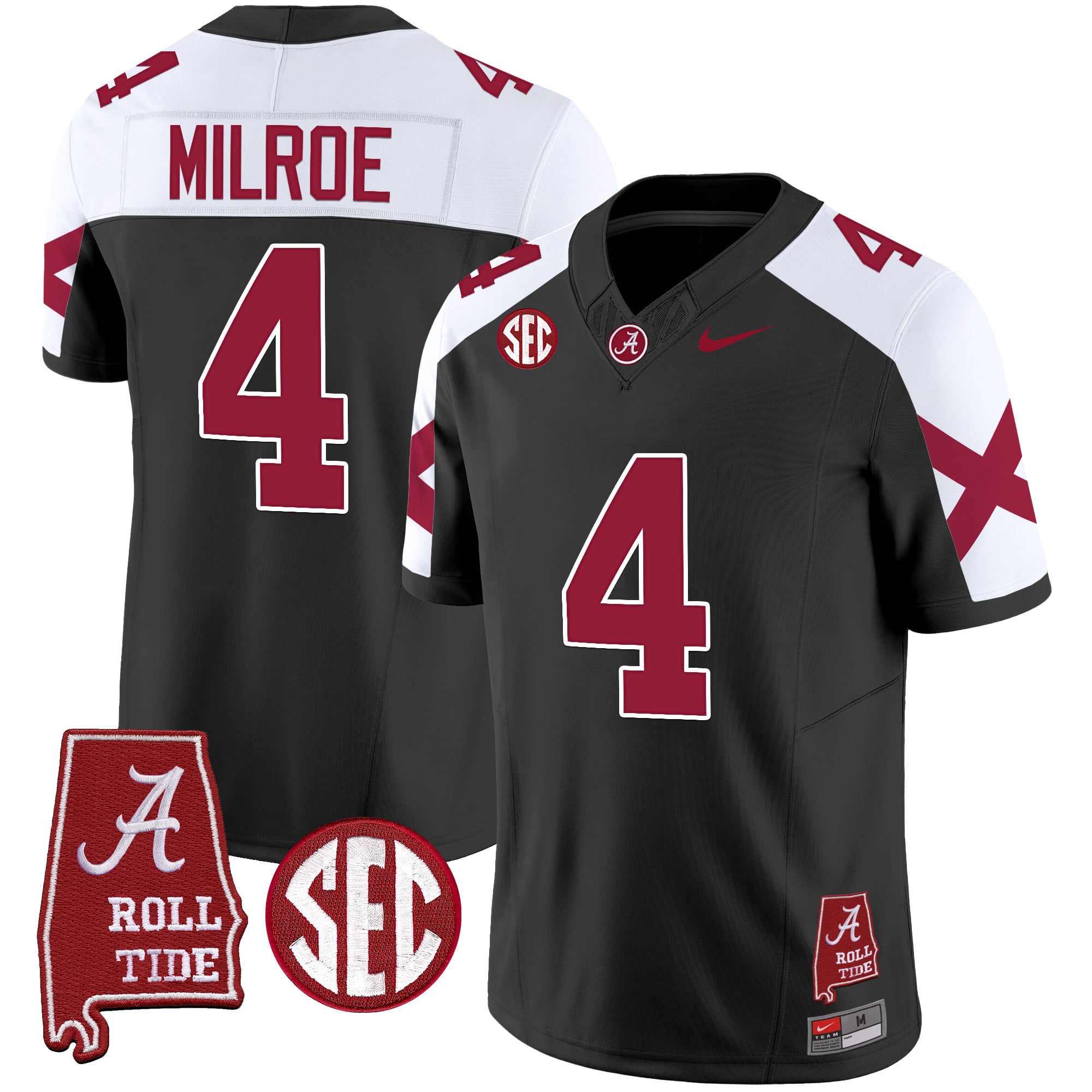 Men's Alabama Crimson Tide Vapor Limited Jersey V6 - Alabama Map - All Stitched
