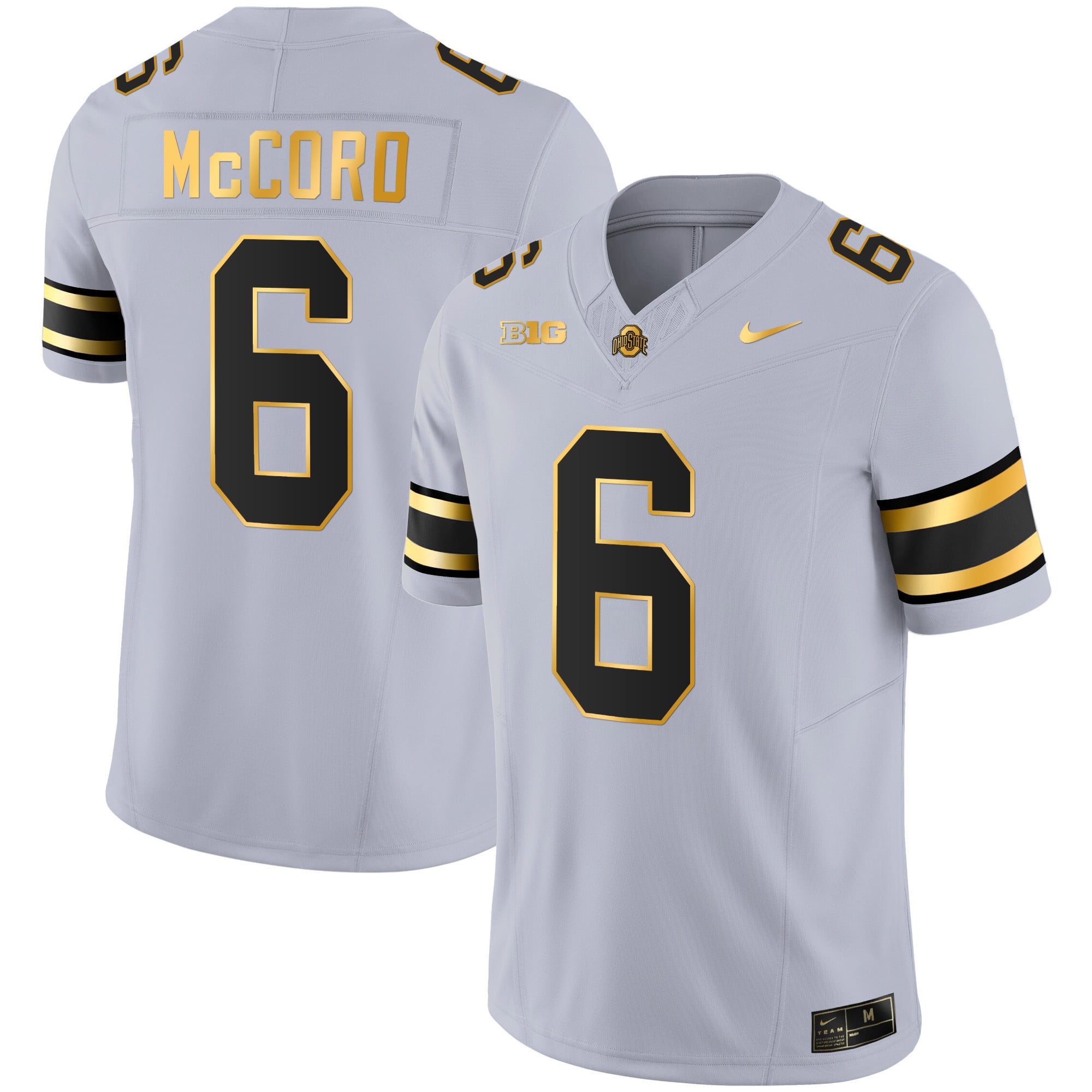 Men's Ohio State Buckeyes Gold Jersey - All Stitched