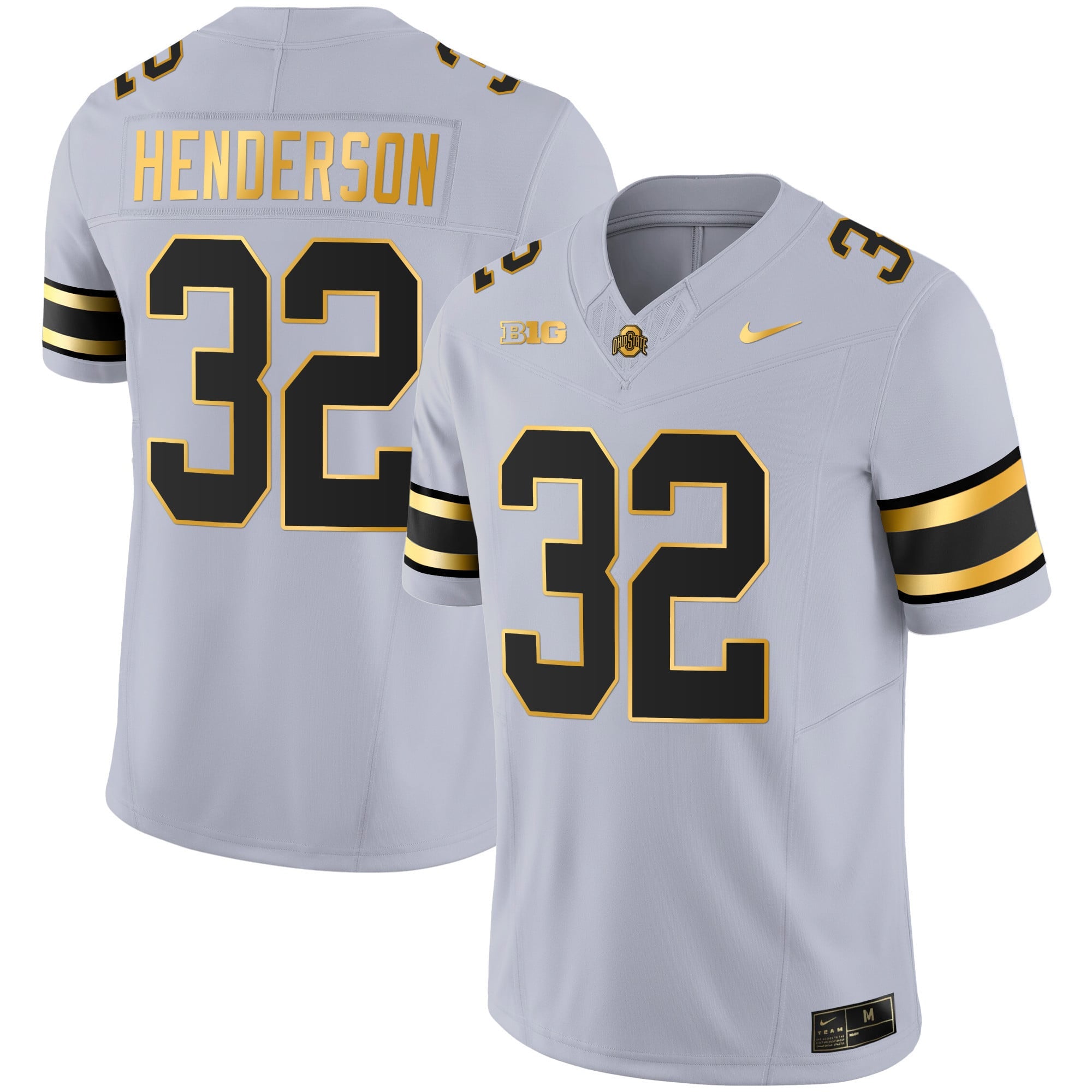 Men's Ohio State Buckeyes Gold Jersey - All Stitched