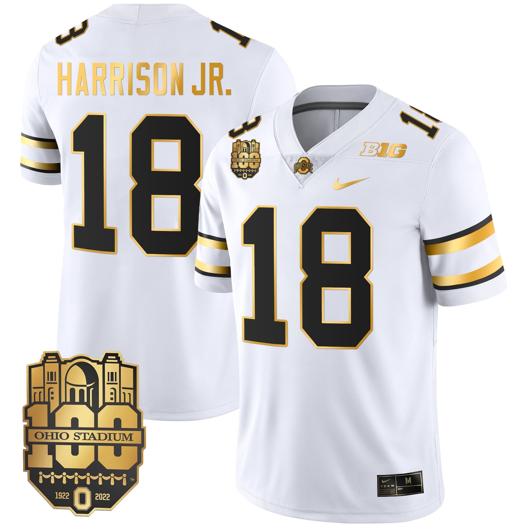 Men's Ohio State Buckeyes Gold Jersey - All Stitched
