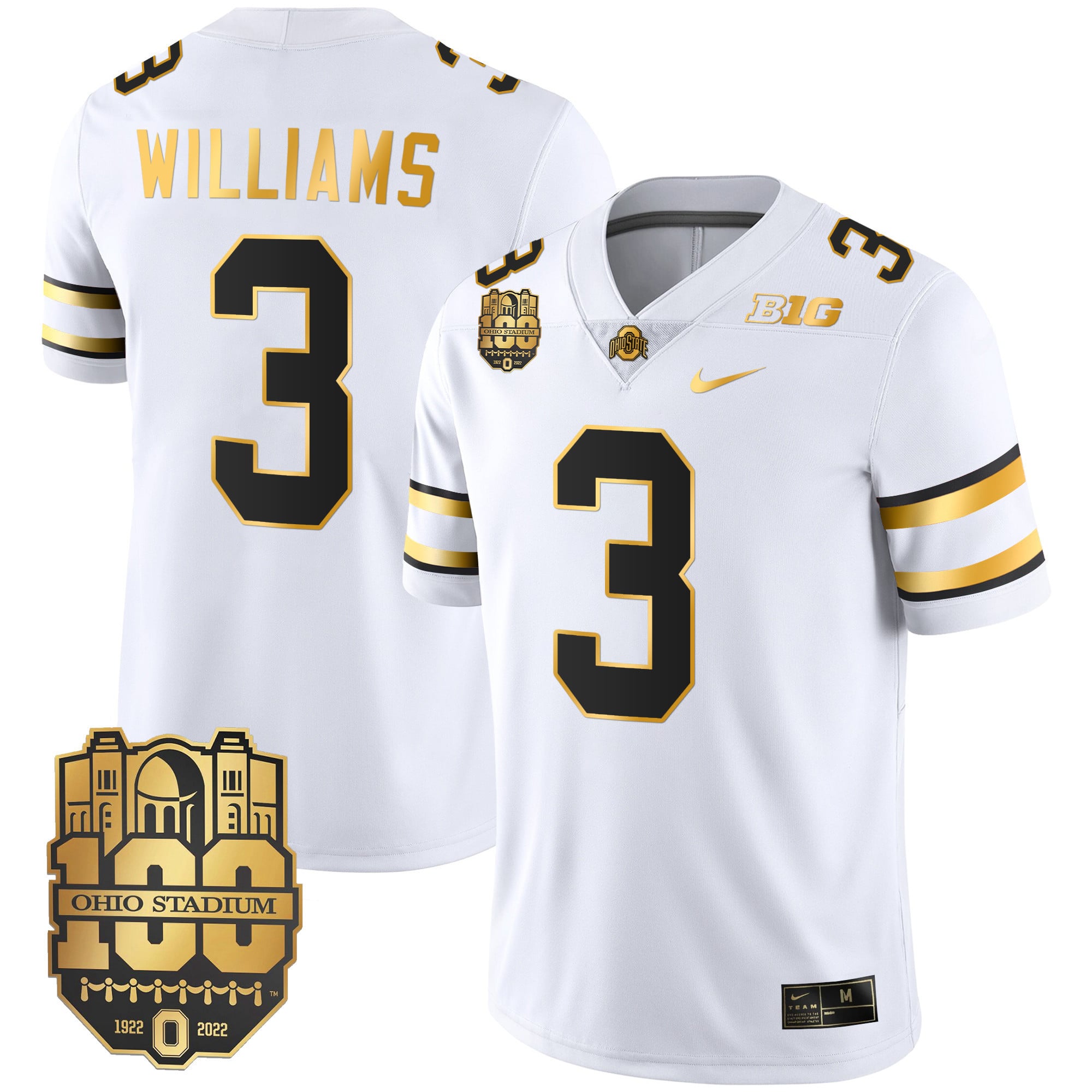 Men's Ohio State Buckeyes Gold Jersey - All Stitched