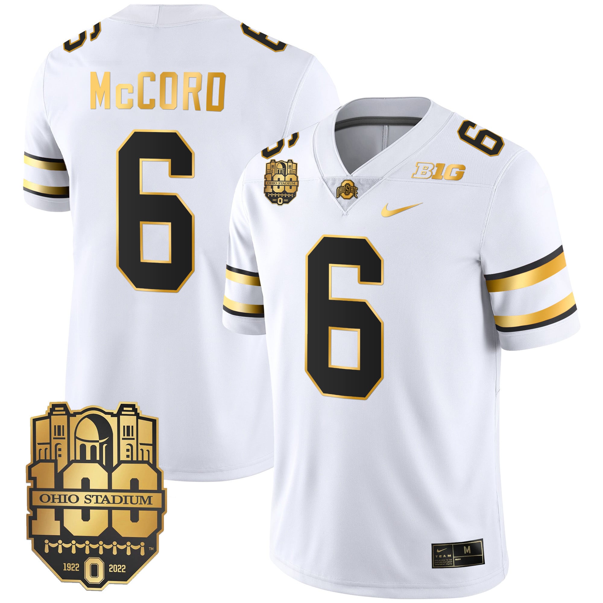 Men's Ohio State Buckeyes Gold Jersey - All Stitched