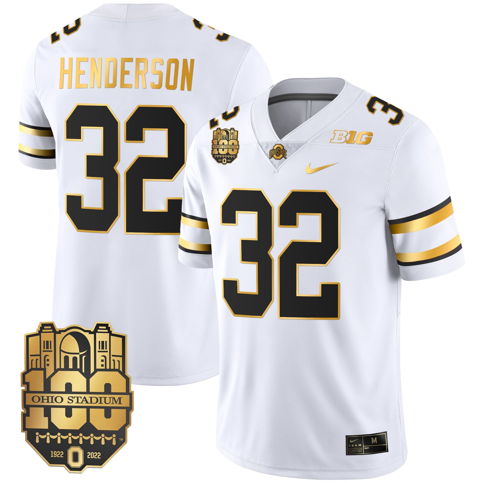 Men's Ohio State Buckeyes Gold Jersey - All Stitched