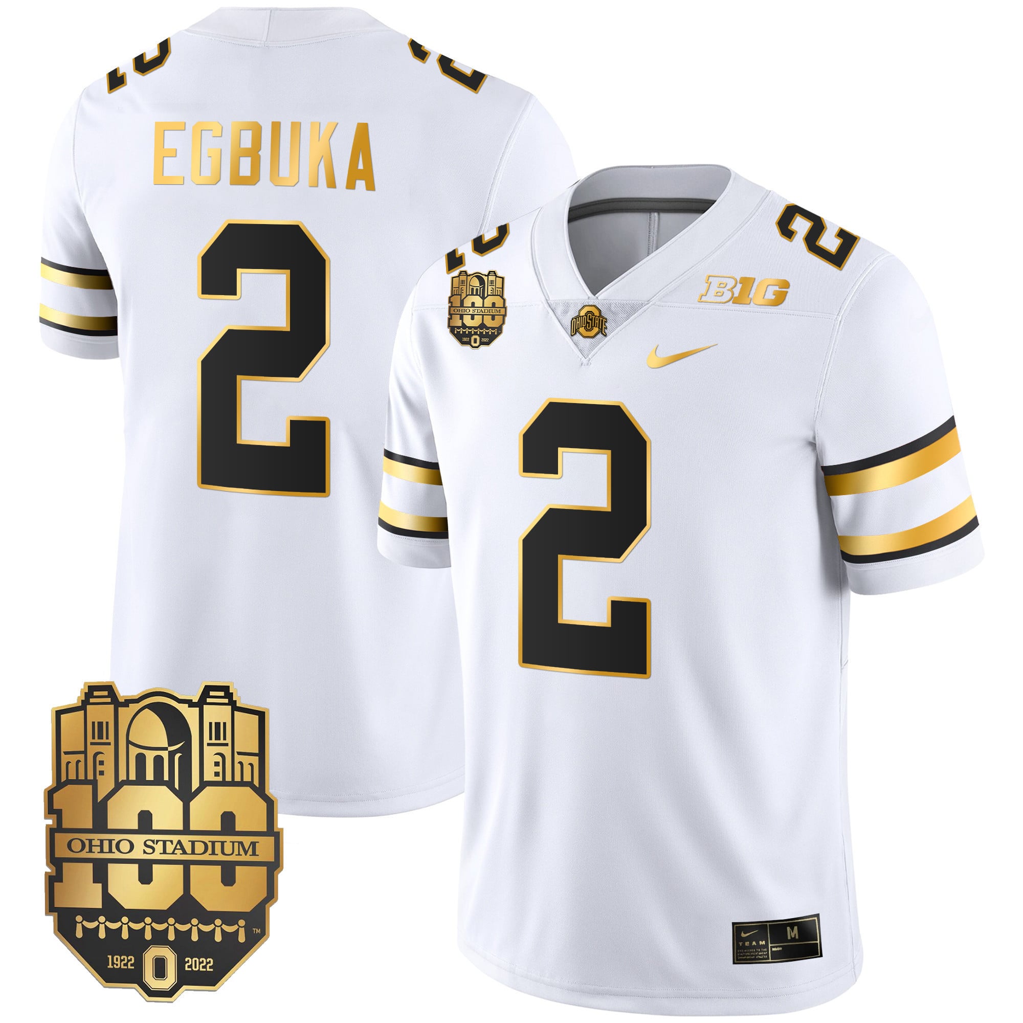 Men's Ohio State Buckeyes Gold Jersey - All Stitched