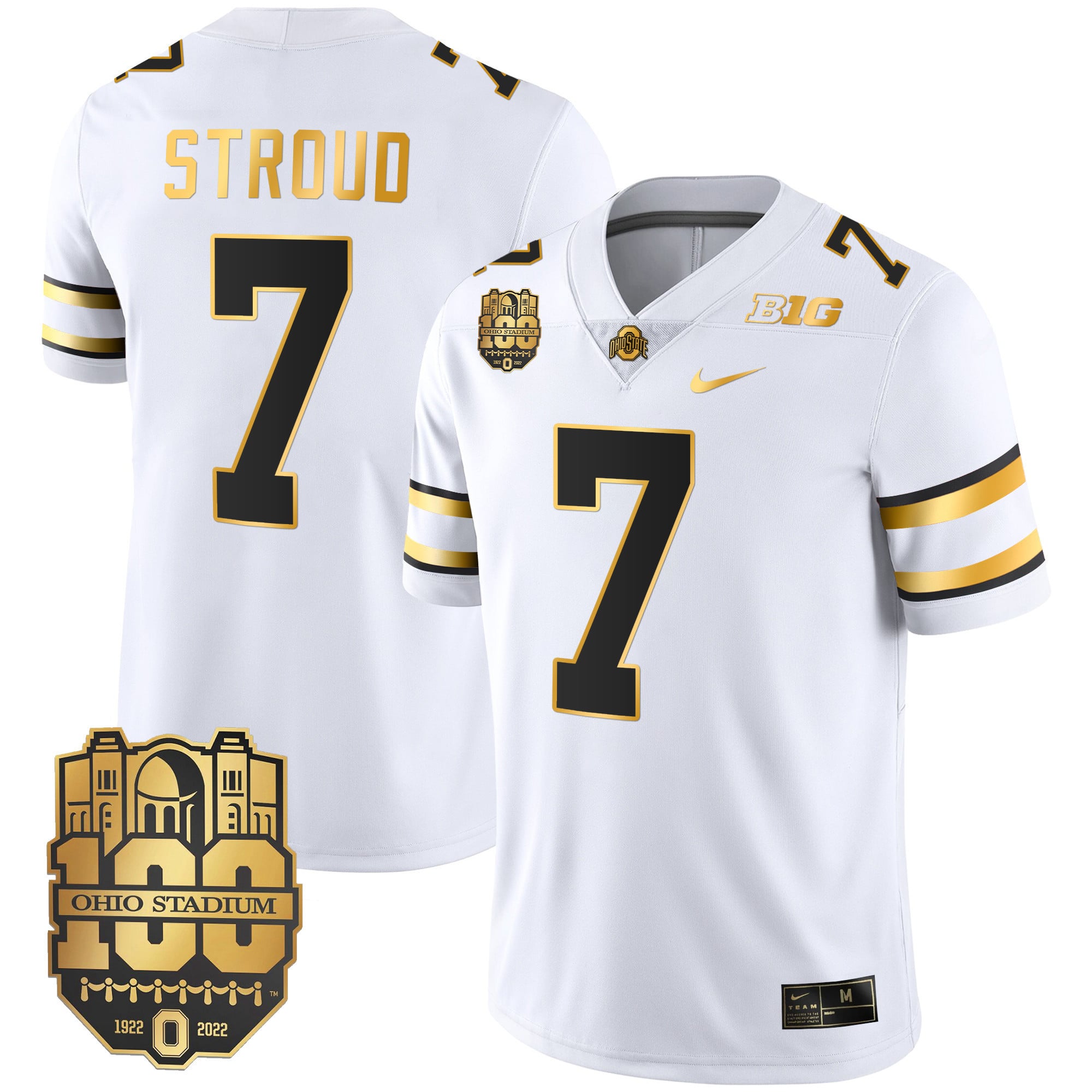 Men's Ohio State Buckeyes Gold Jersey - All Stitched