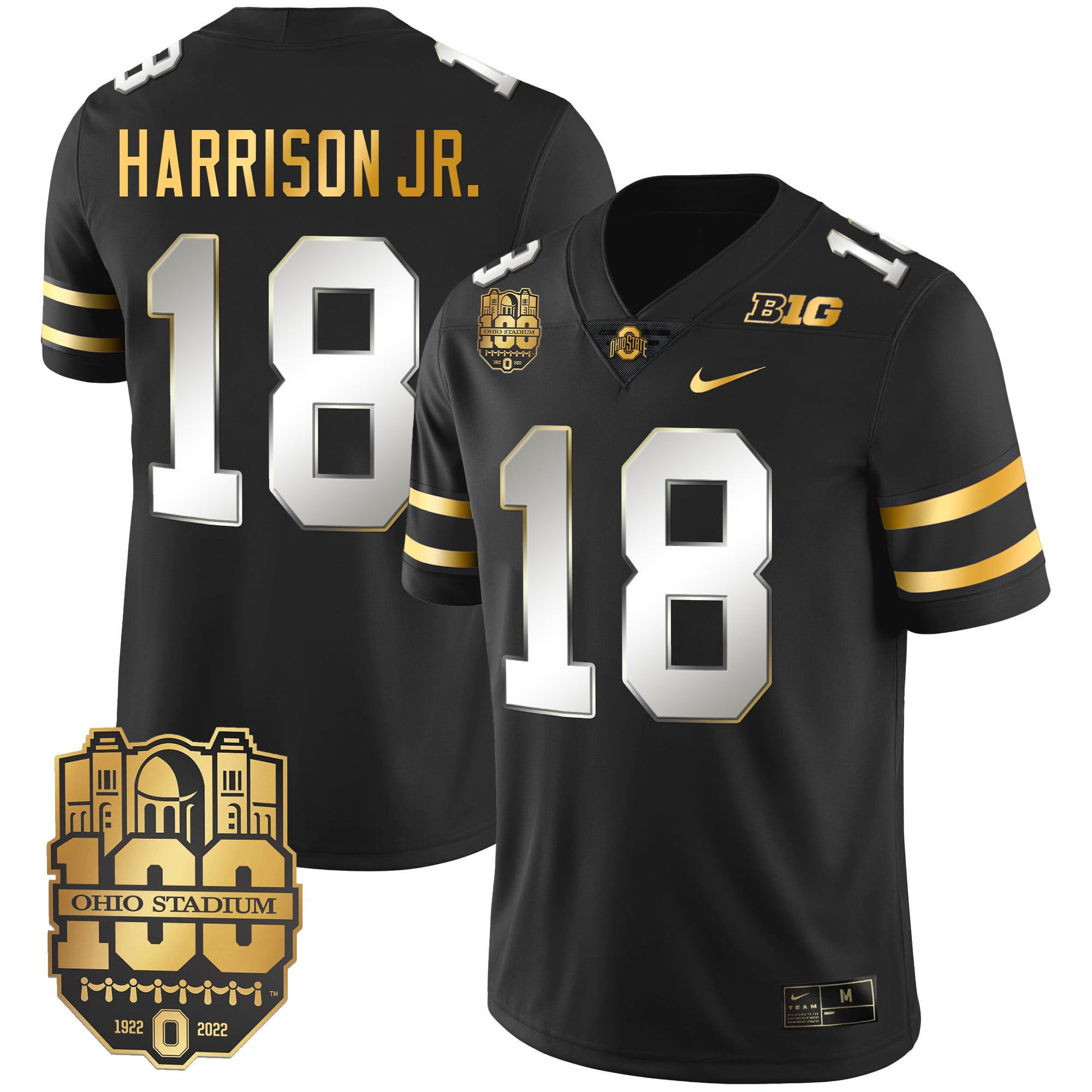 Men's Ohio State Buckeyes Gold Jersey - All Stitched