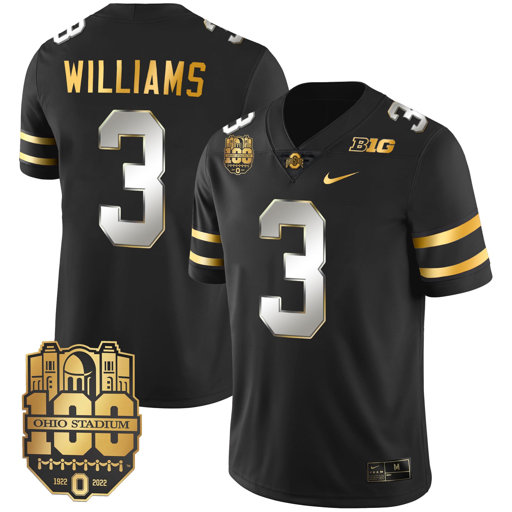 Men's Ohio State Buckeyes Gold Jersey - All Stitched