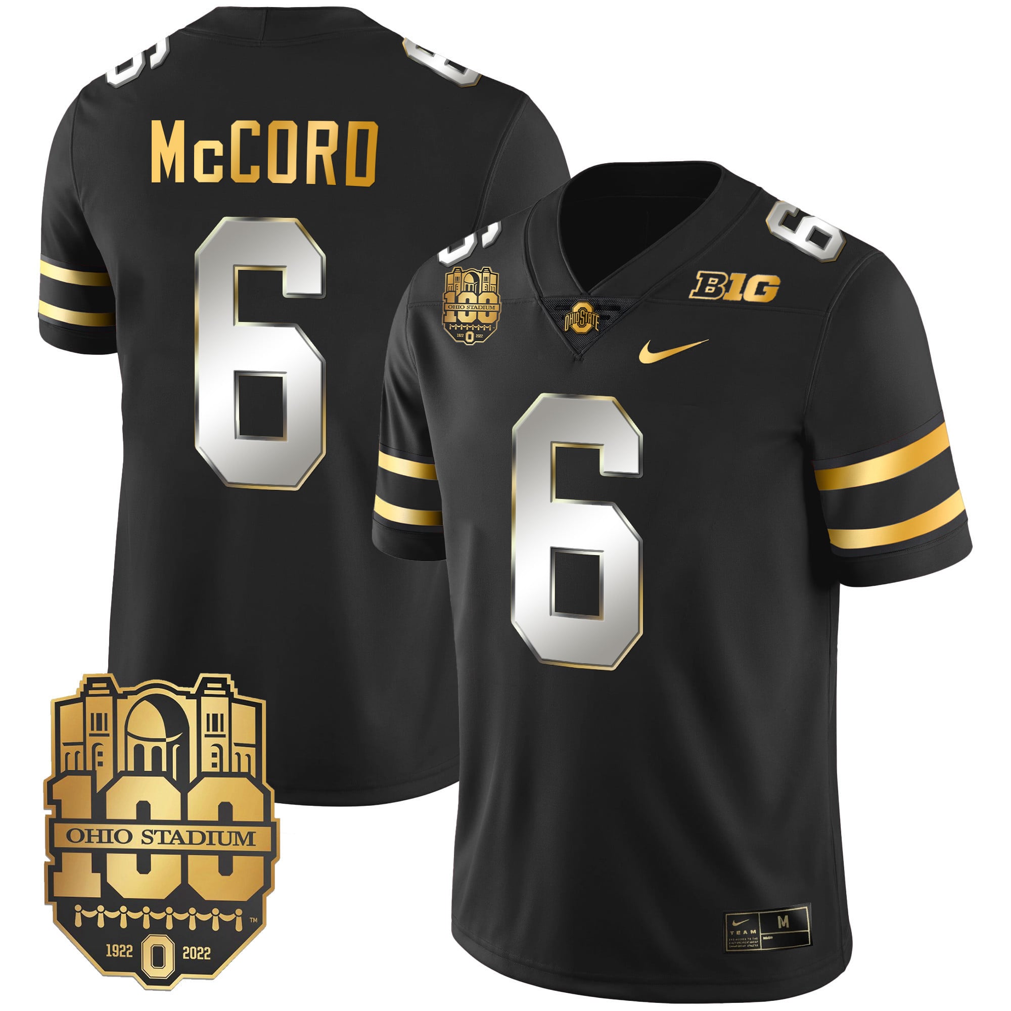 Men's Ohio State Buckeyes Gold Jersey - All Stitched