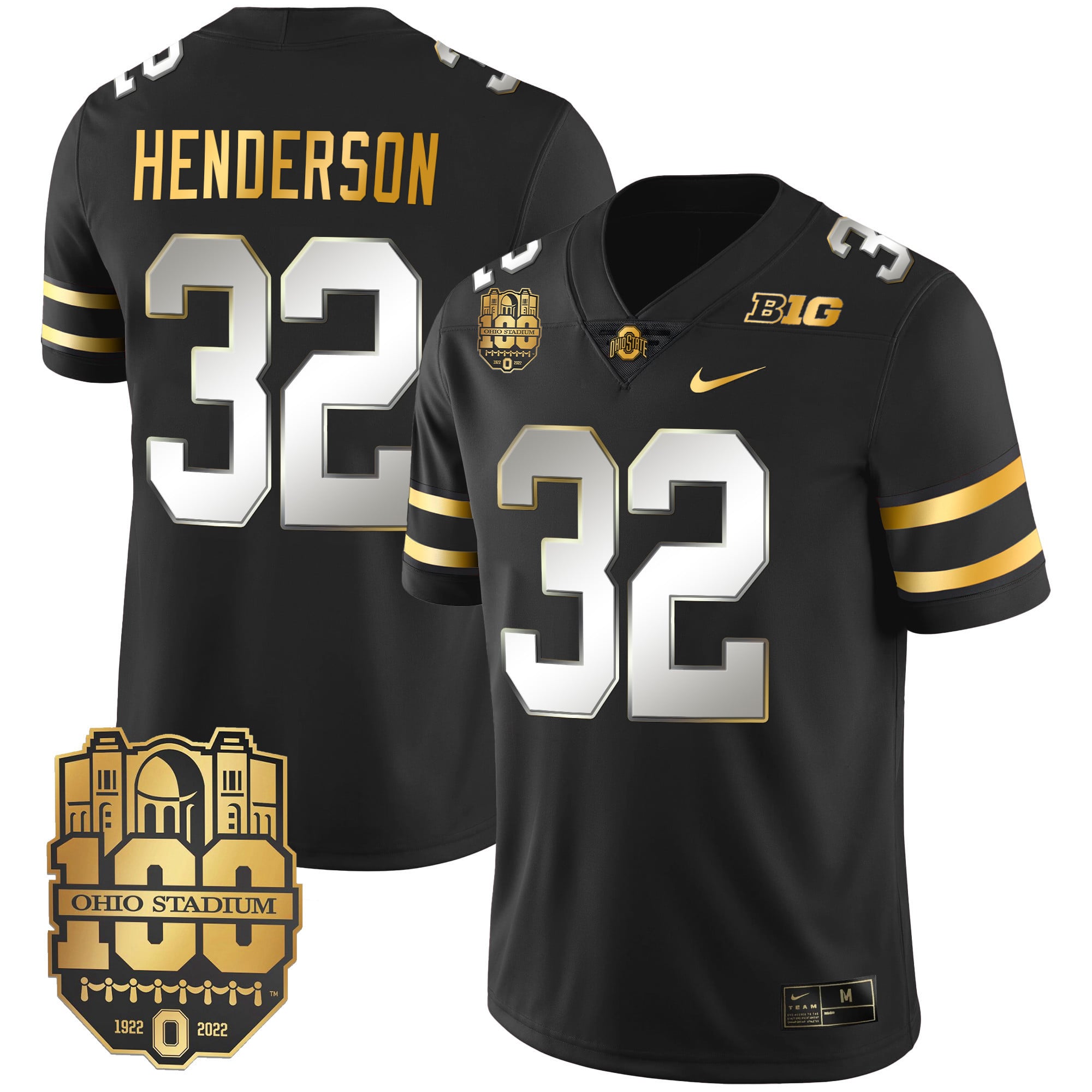 Men's Ohio State Buckeyes Gold Jersey - All Stitched