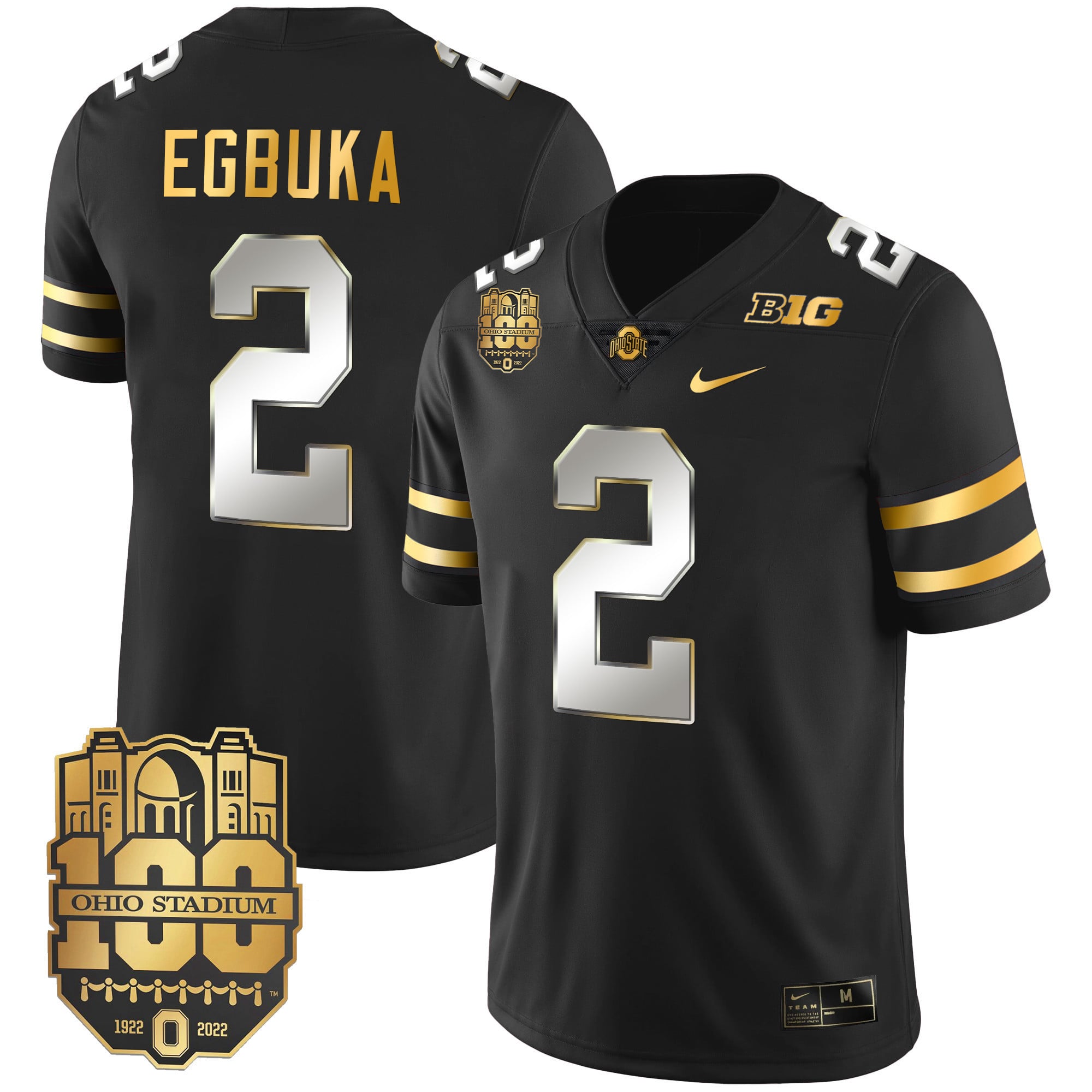 Men's Ohio State Buckeyes Gold Jersey - All Stitched