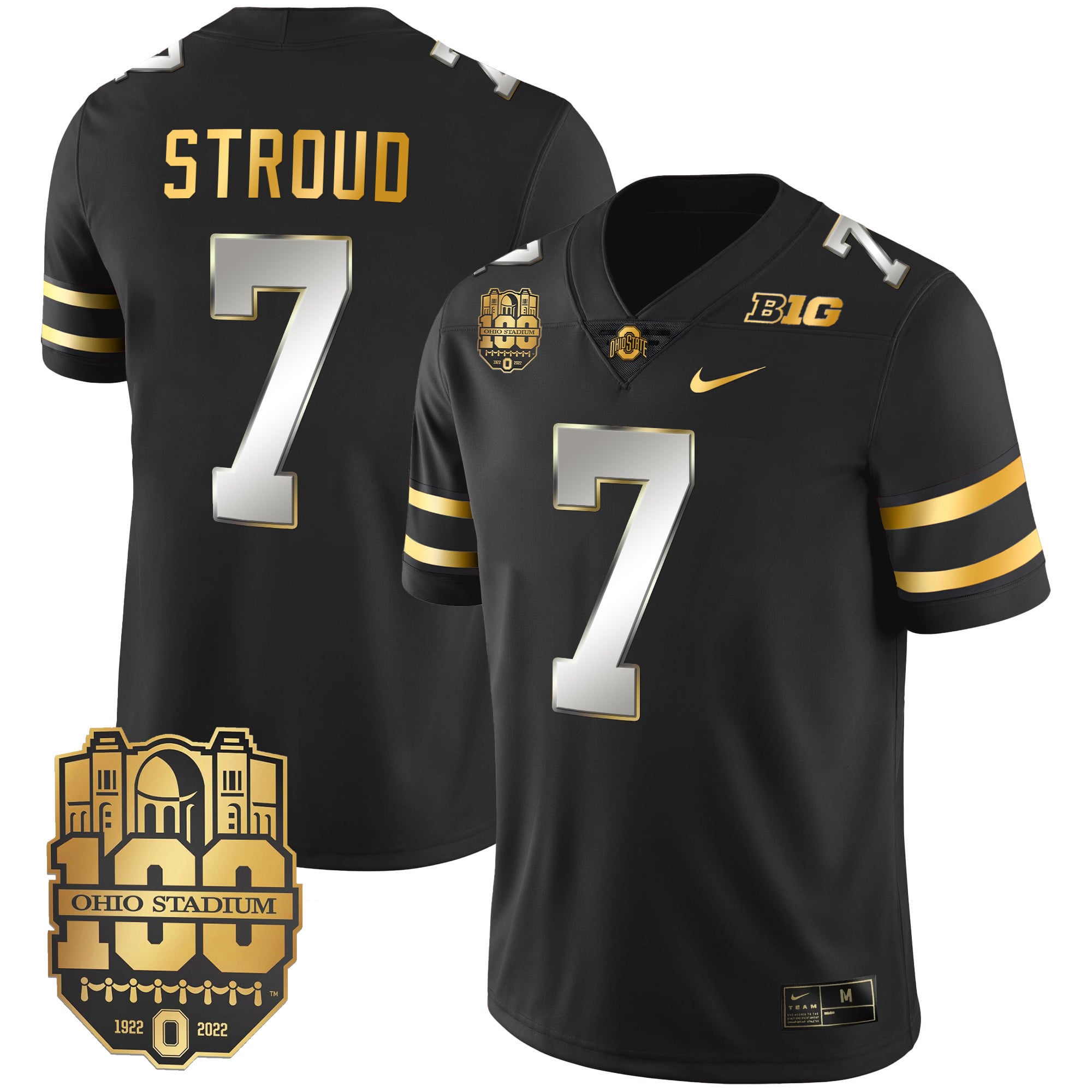 Men's Ohio State Buckeyes Gold Jersey - All Stitched