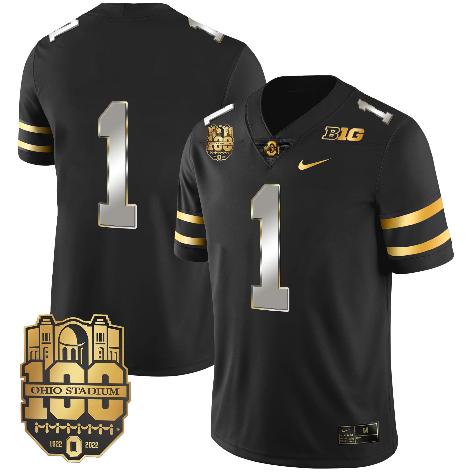 Men's Ohio State Buckeyes Gold Jersey - All Stitched