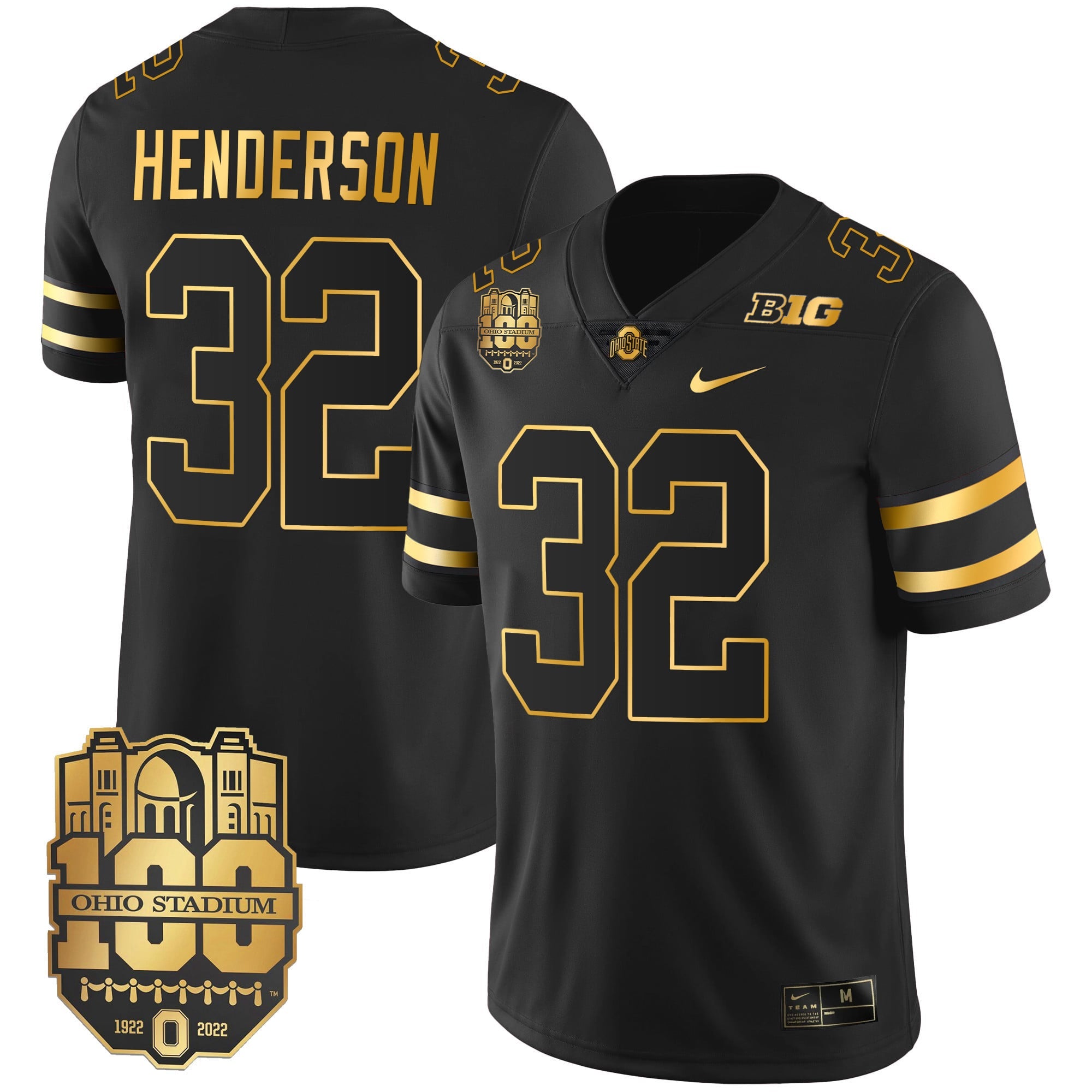 Men's Ohio State Buckeyes Gold Jersey - All Stitched