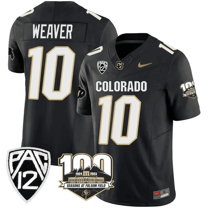 Men's Colorado Buffaloes 100th Seasons At Folsom Field Patch Vapor Limited Jersey V2 ?All Stitched