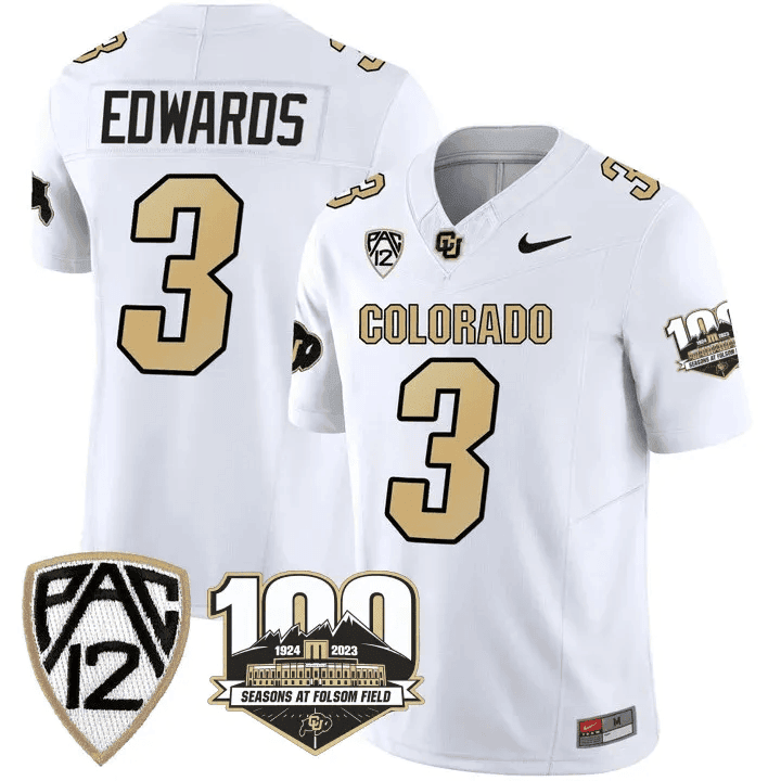 Men's Colorado Buffaloes 100th Seasons At Folsom Field Patch Vapor Limited Jersey V2 ?All Stitched