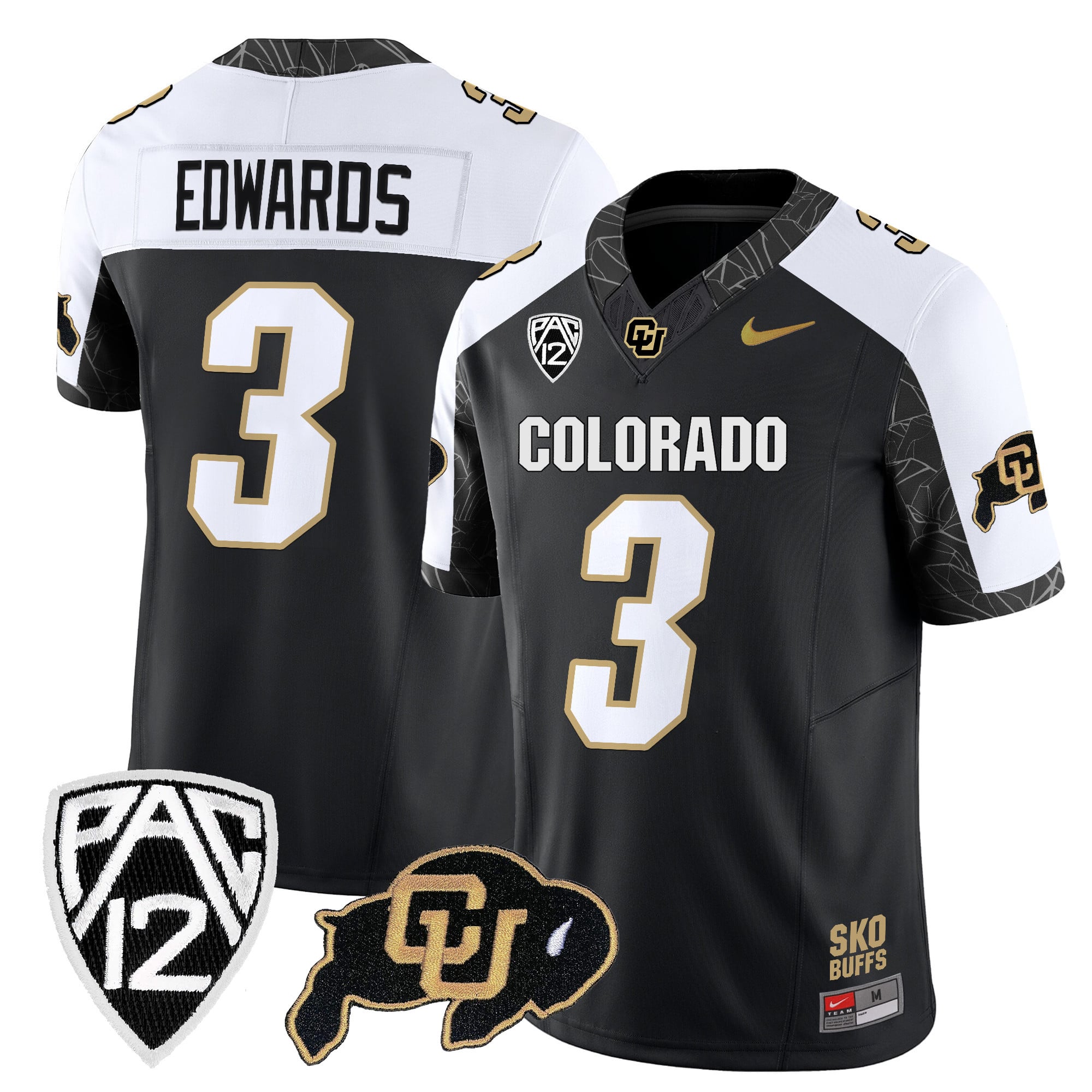 Men's Colorado Buffaloes Rocky Style Vapor Limited Jersey - All Stitched