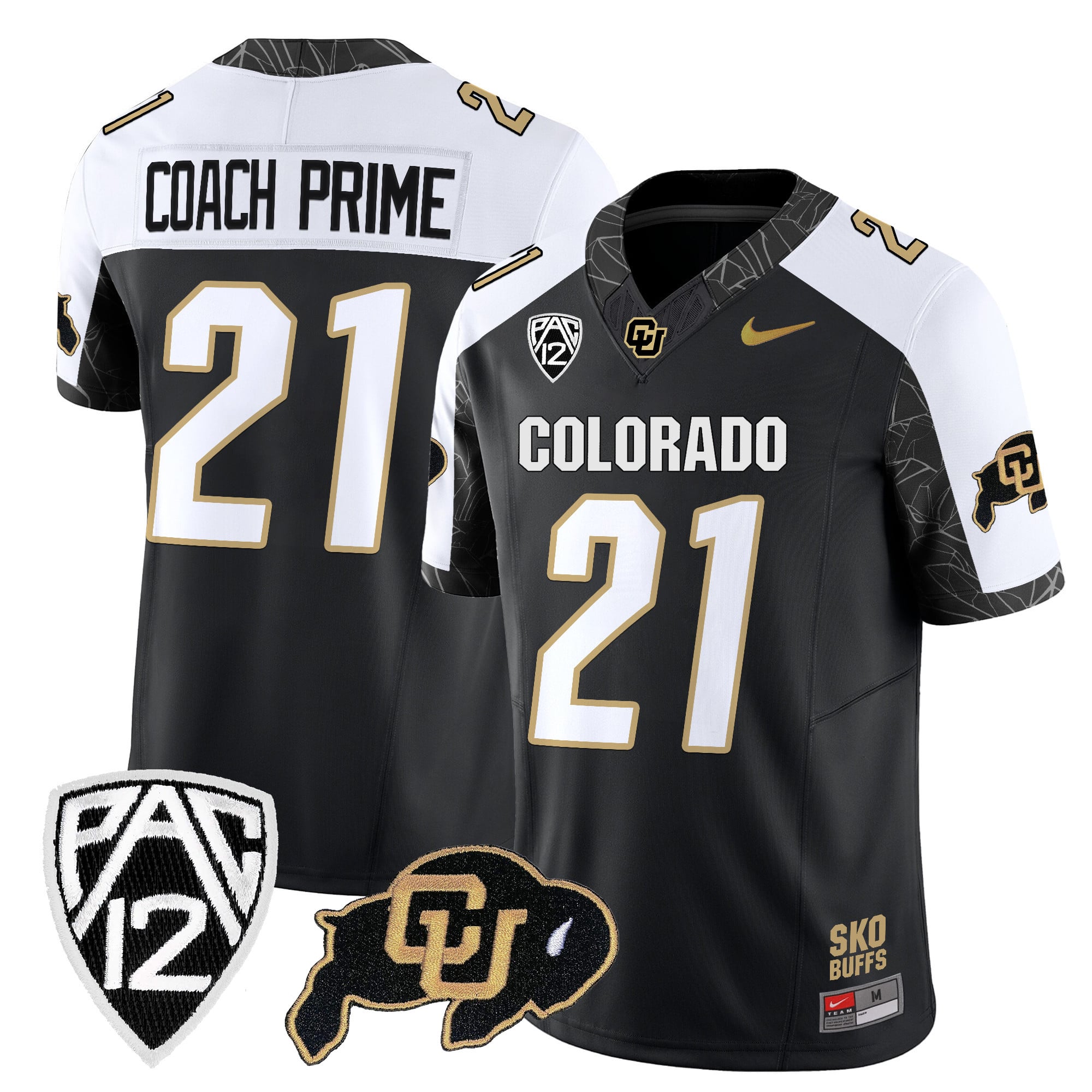 Men's Colorado Buffaloes Rocky Style Vapor Limited Jersey - All Stitched