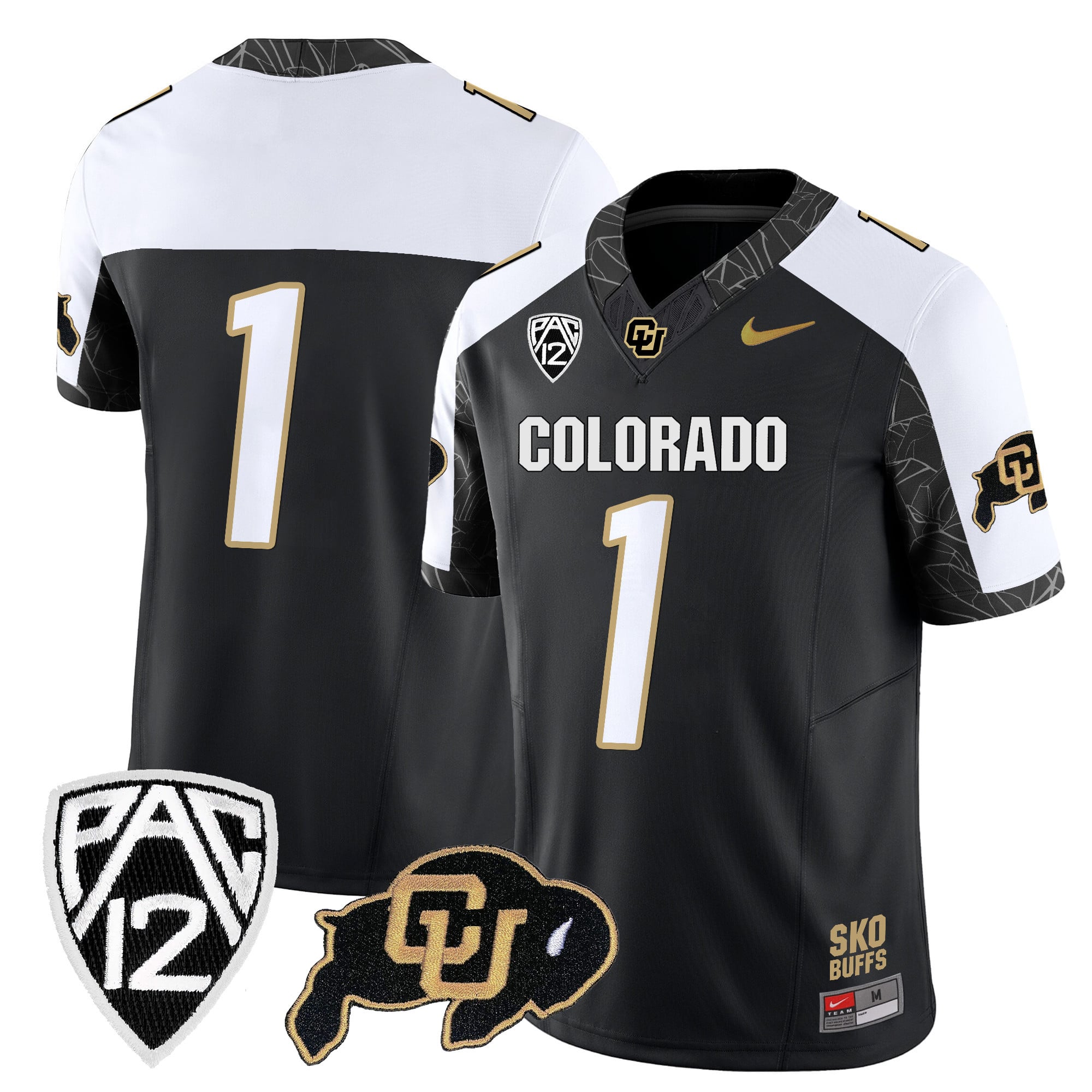 Men's Colorado Buffaloes Rocky Style Vapor Limited Jersey - All Stitched