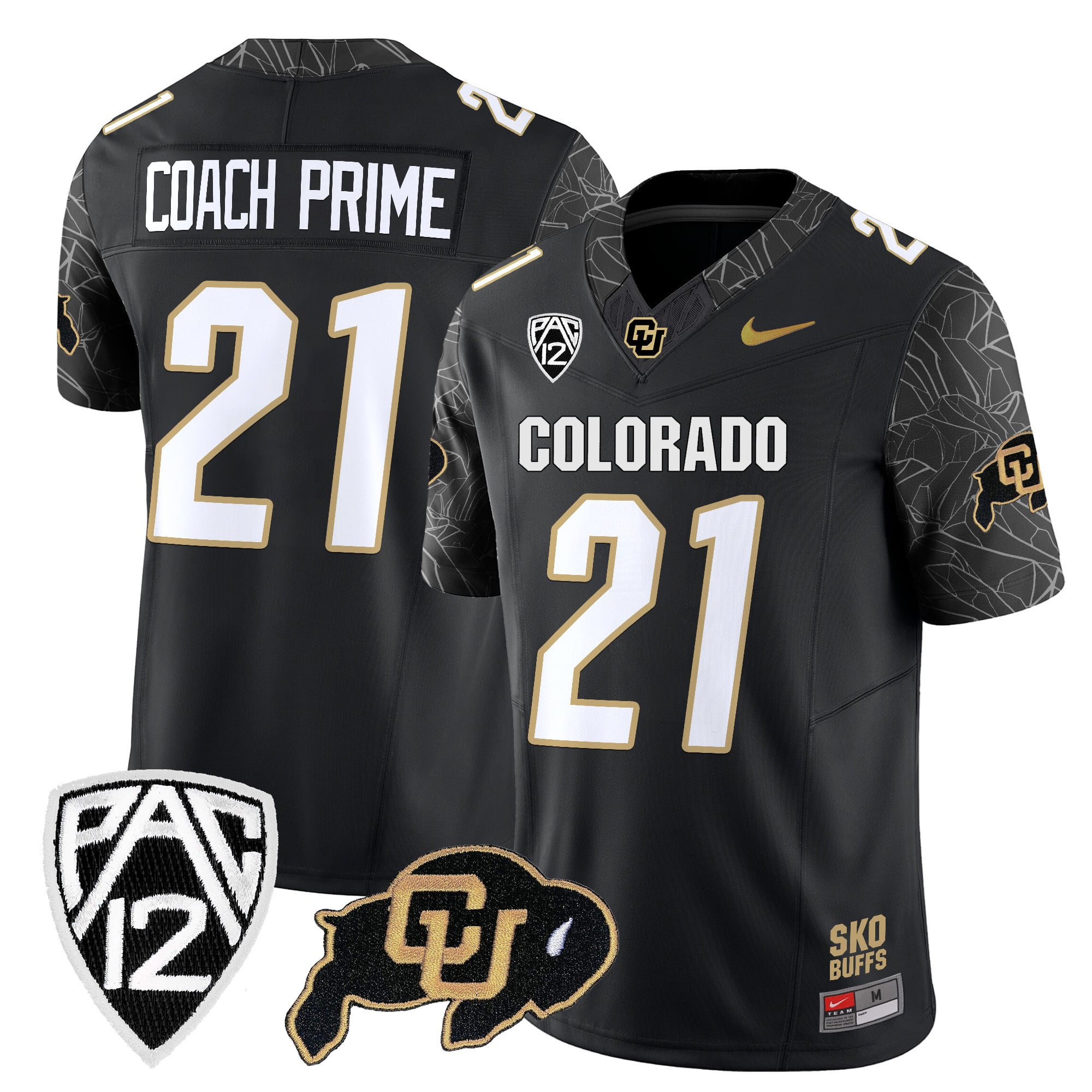 Men's Colorado Buffaloes Rocky Style Vapor Limited Jersey - All Stitched