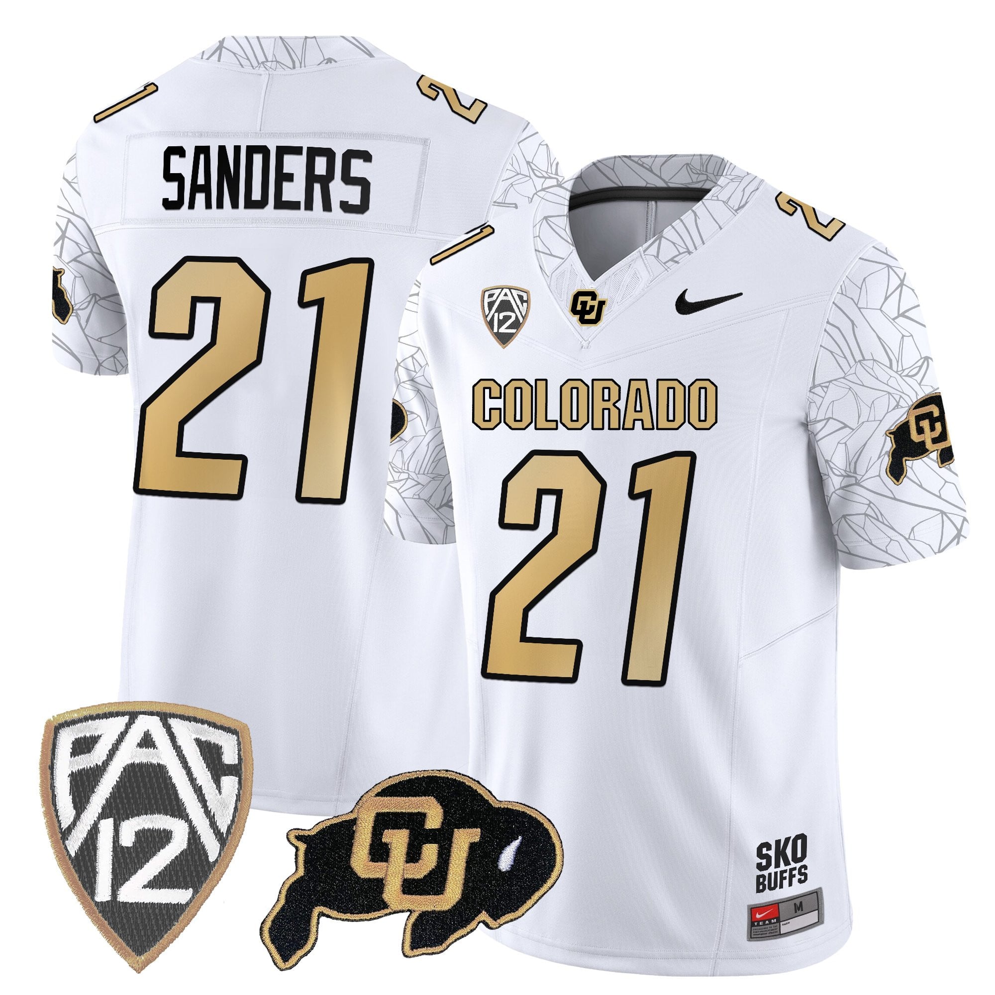 Men's Colorado Buffaloes Rocky Style Vapor Limited Jersey - All Stitched