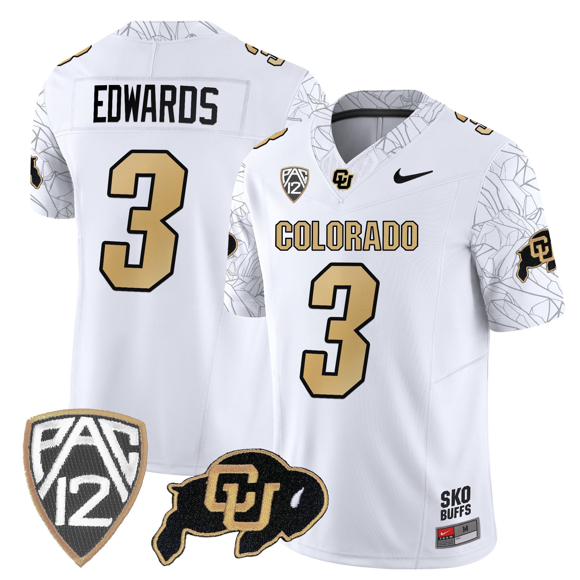 Men's Colorado Buffaloes Rocky Style Vapor Limited Jersey - All Stitched