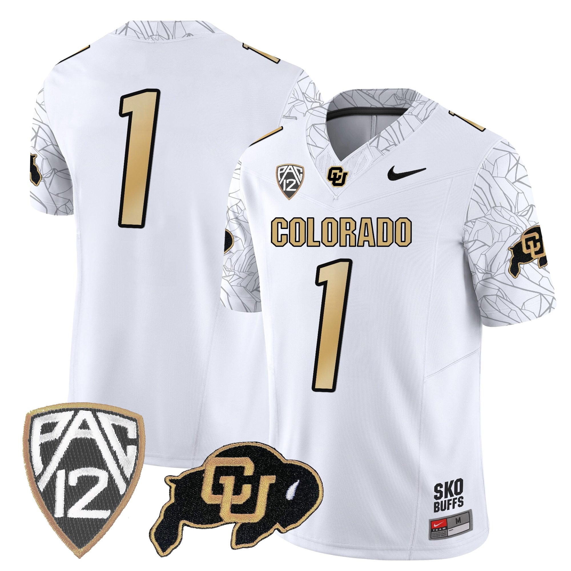Men's Colorado Buffaloes Rocky Style Vapor Limited Jersey - All Stitched