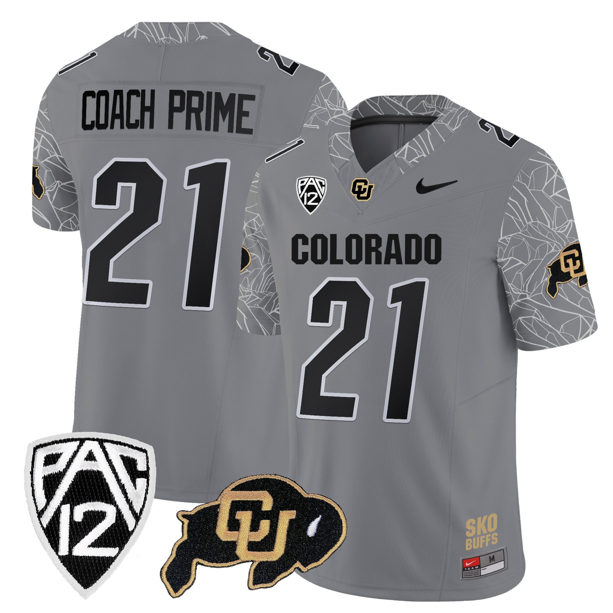 Men's Colorado Buffaloes Rocky Style Vapor Limited Jersey - All Stitched