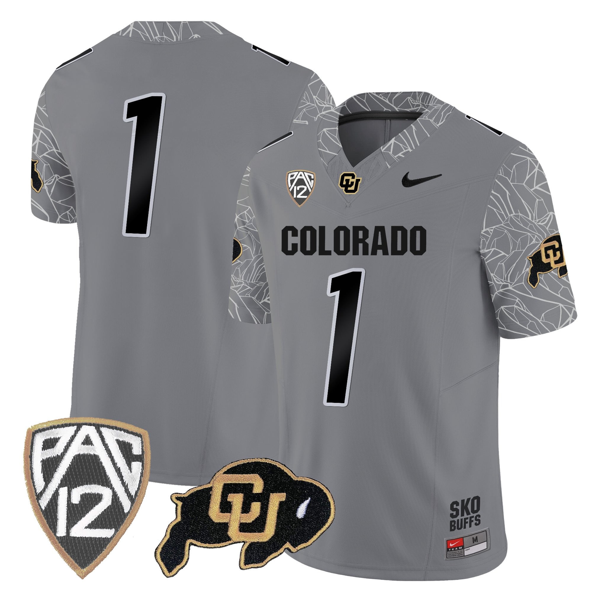 Men's Colorado Buffaloes Rocky Style Vapor Limited Jersey - All Stitched