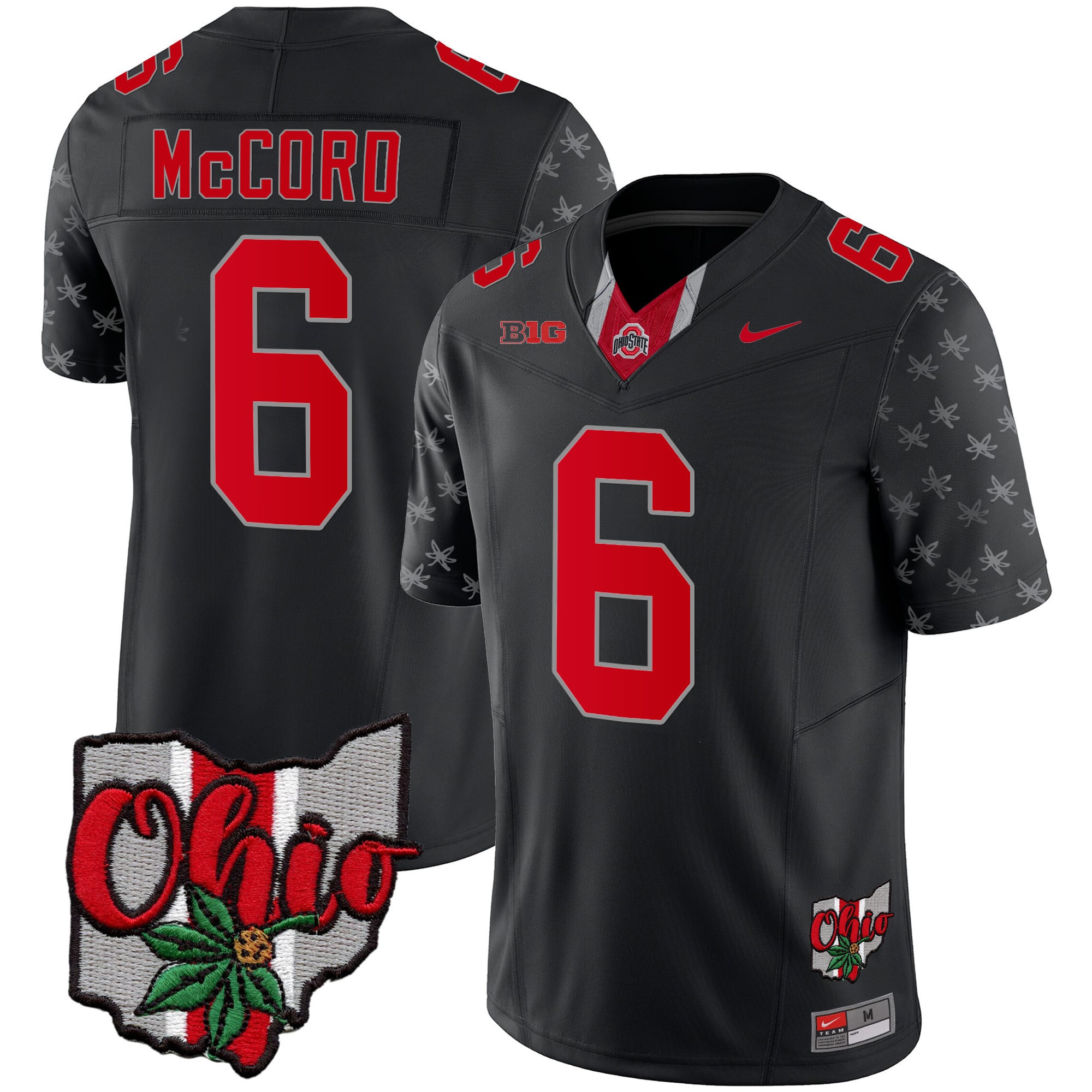 Men's Ohio State Buckeyes 2023 Gray Alternate Jersey V2 - Stitched