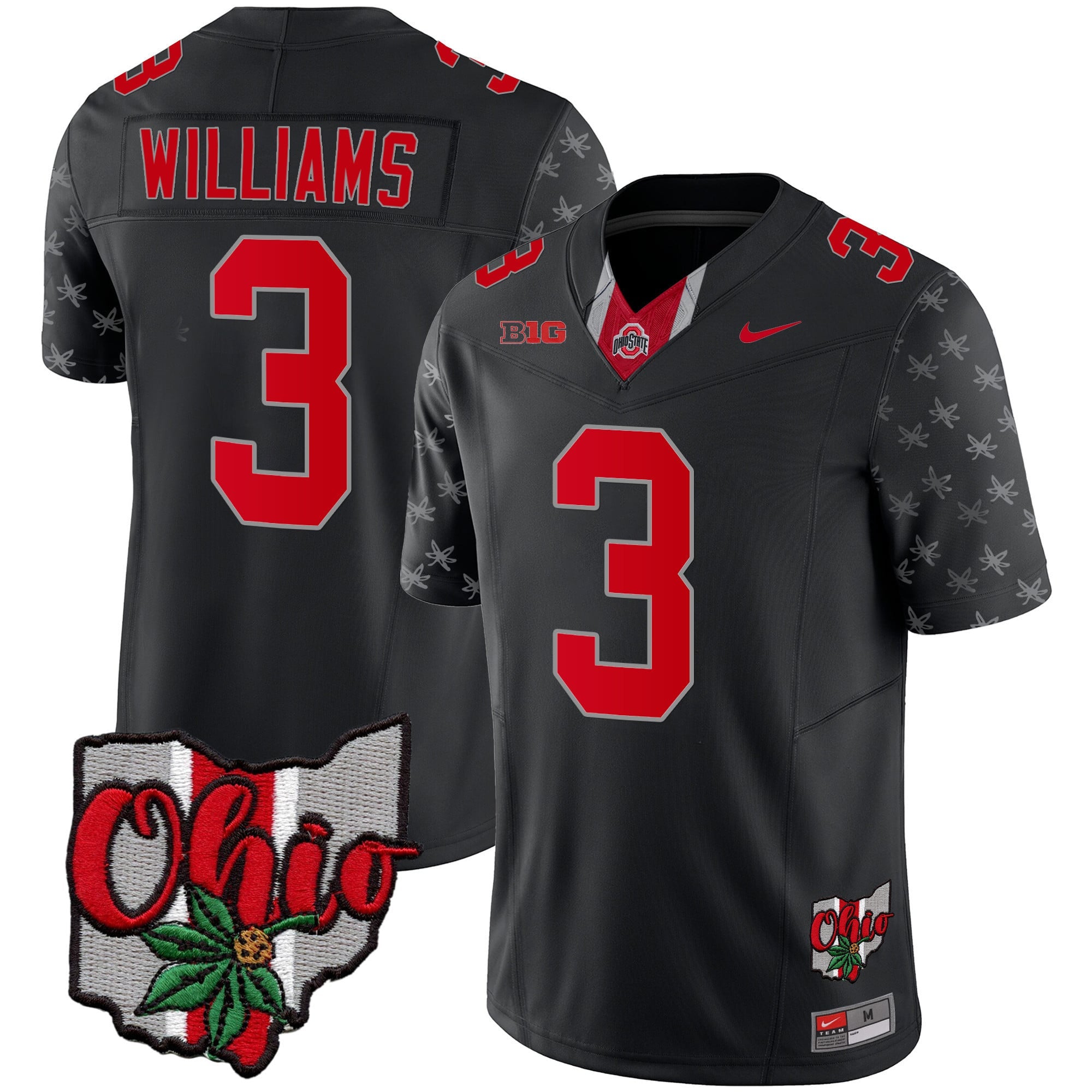 Men's Ohio State Buckeyes 2023 Gray Alternate Jersey V2 - Stitched