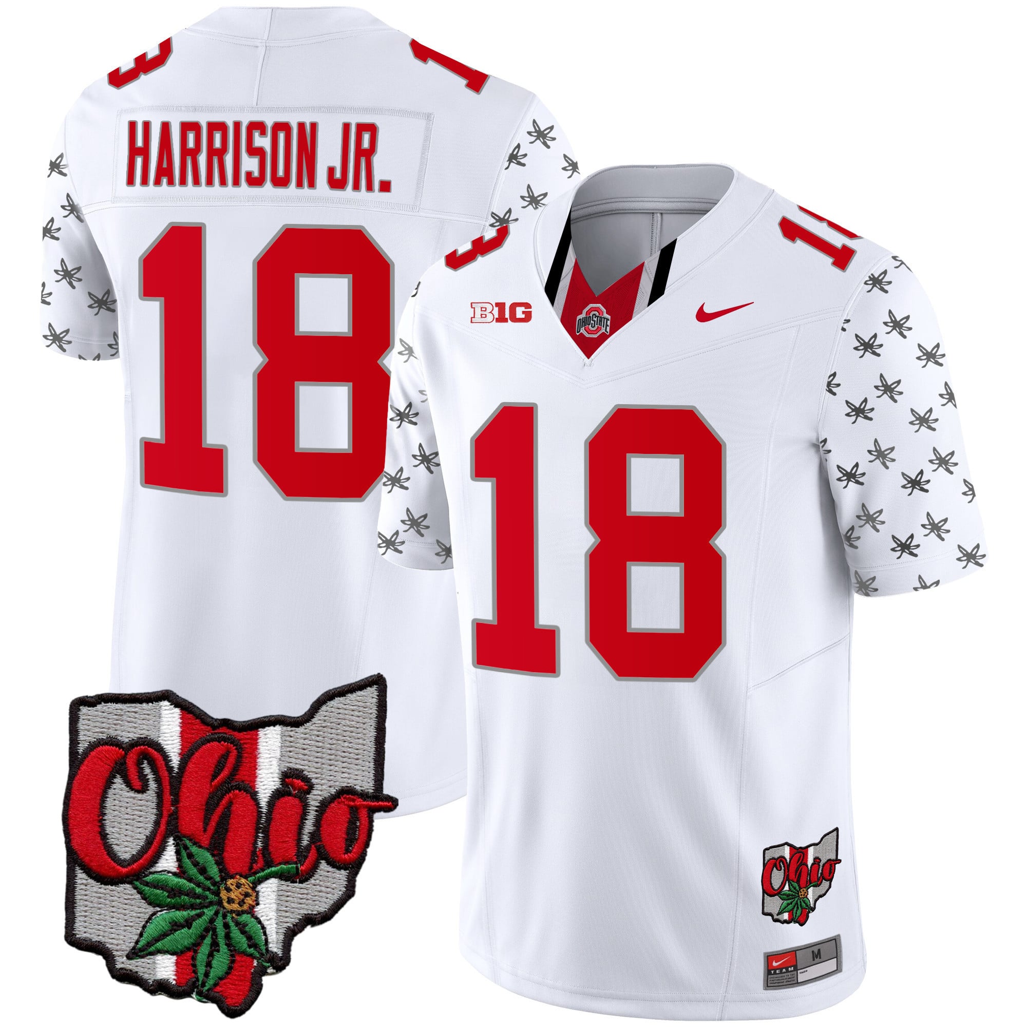 Men's Ohio State Buckeyes 2023 Gray Alternate Jersey V2 - Stitched