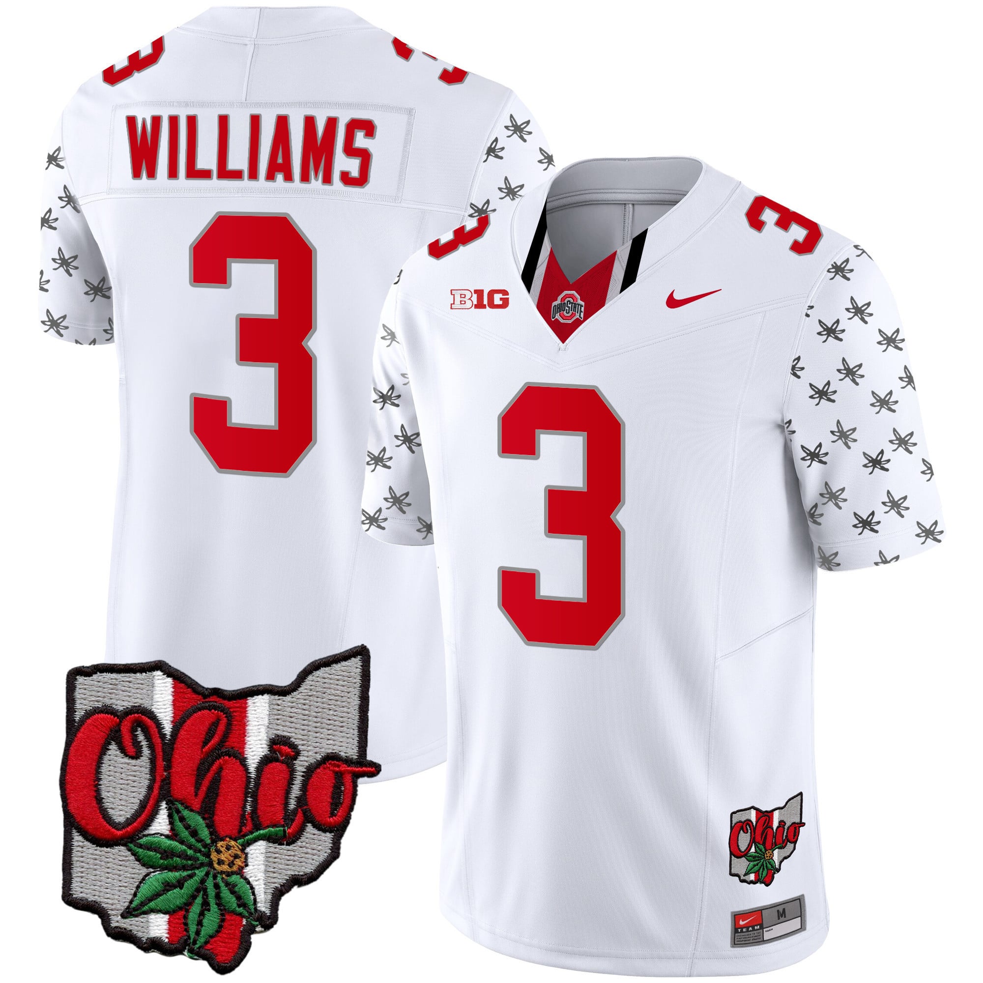 Men's Ohio State Buckeyes 2023 Gray Alternate Jersey V2 - Stitched
