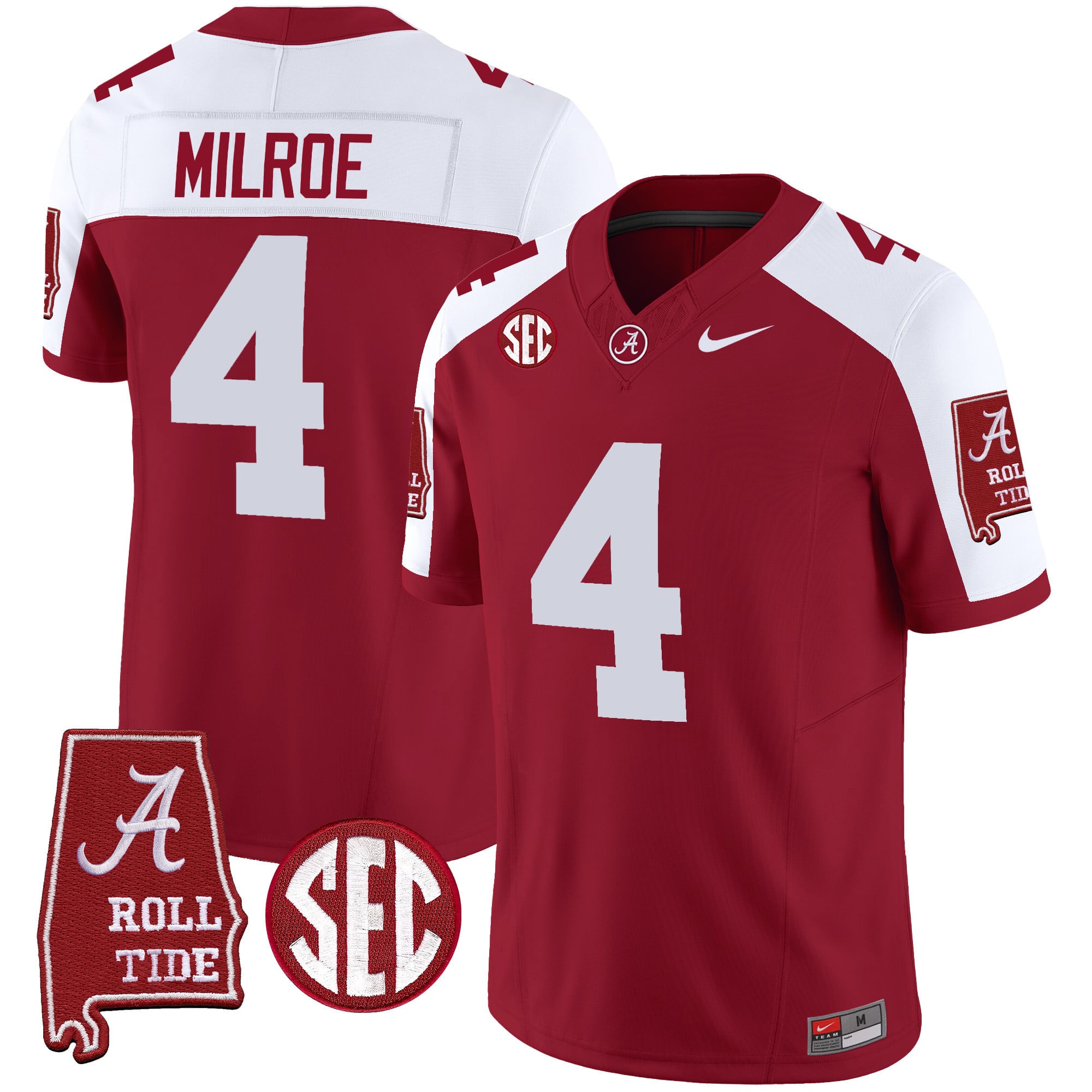Men's Alabama Crimson Tide Vapor Limited Jersey V3 - Alabama Map - All Stitched
