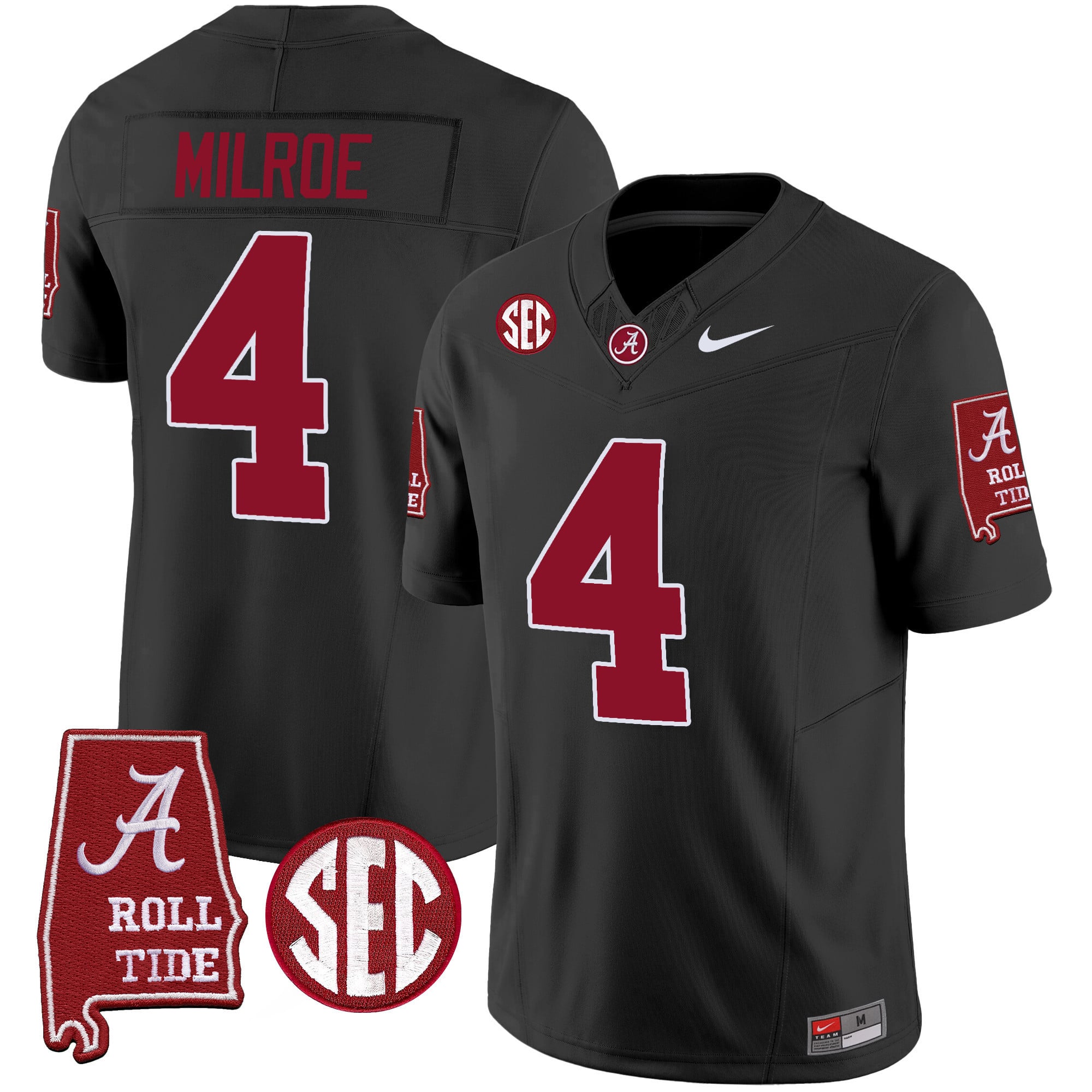Men's Alabama Crimson Tide Vapor Limited Jersey V3 - Alabama Map - All Stitched