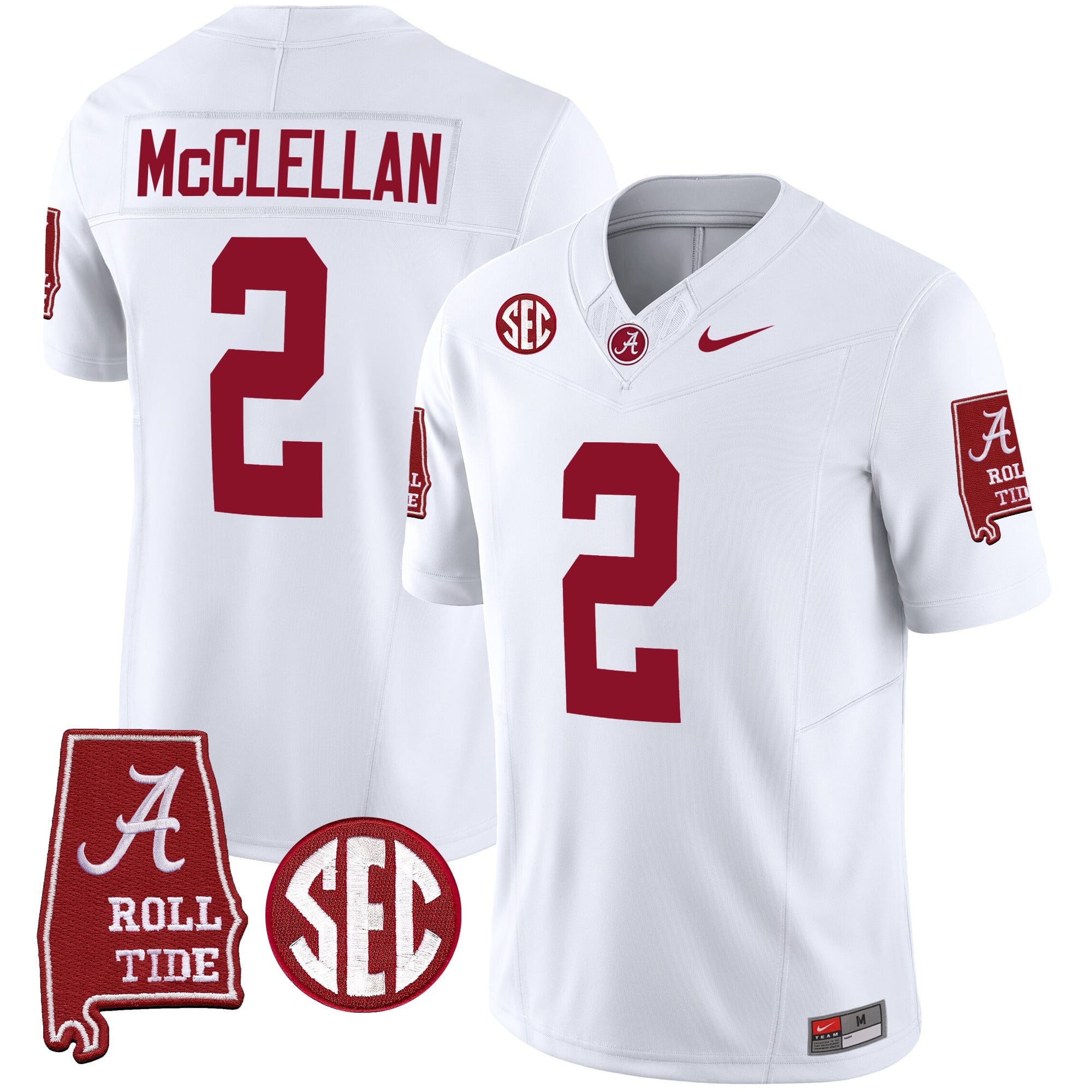 Men's Alabama Crimson Tide Vapor Limited Jersey V3 - Alabama Map - All Stitched