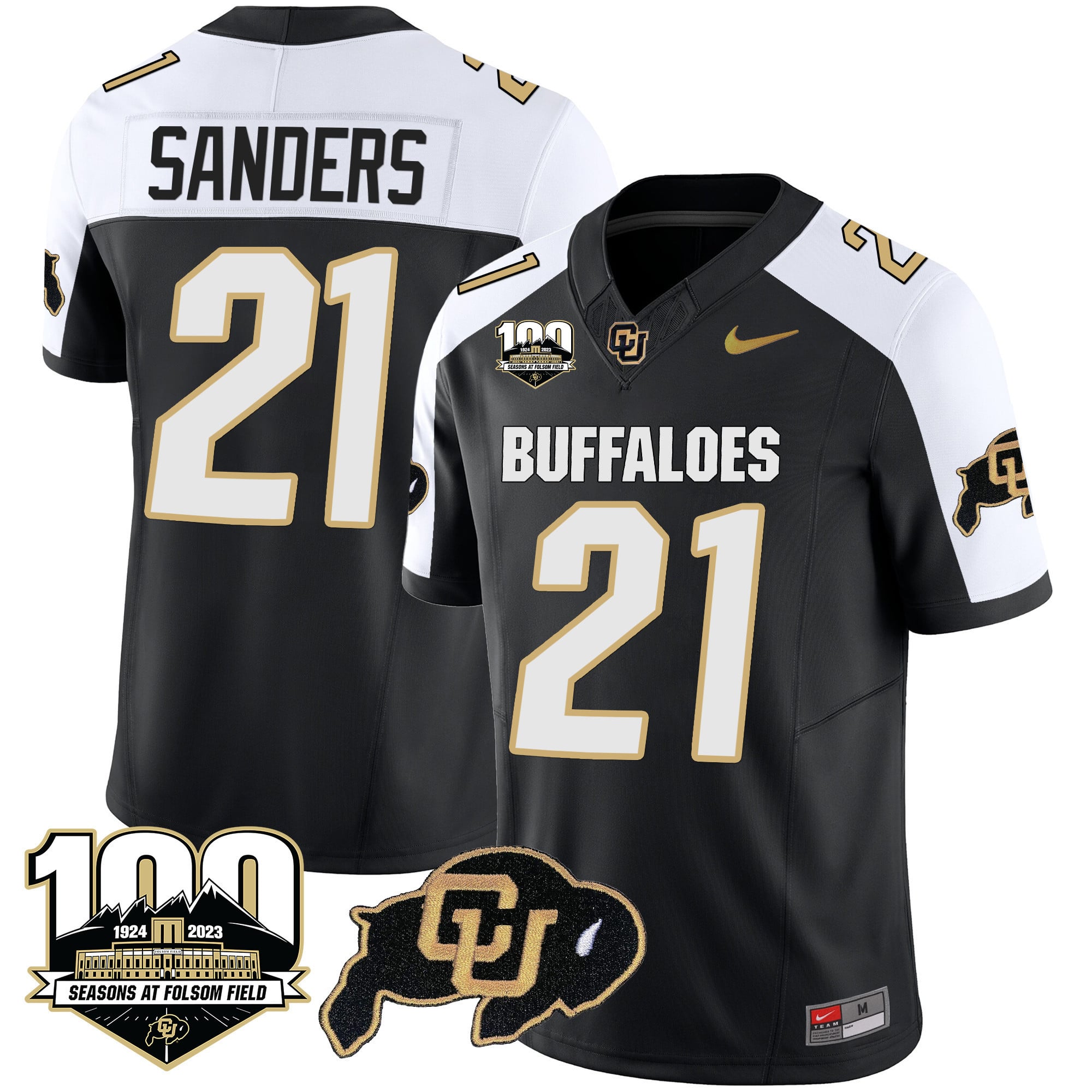 Men's Colorado Buffaloes 100 Seasons Patch Vapor Limited Jersey - All Stitched