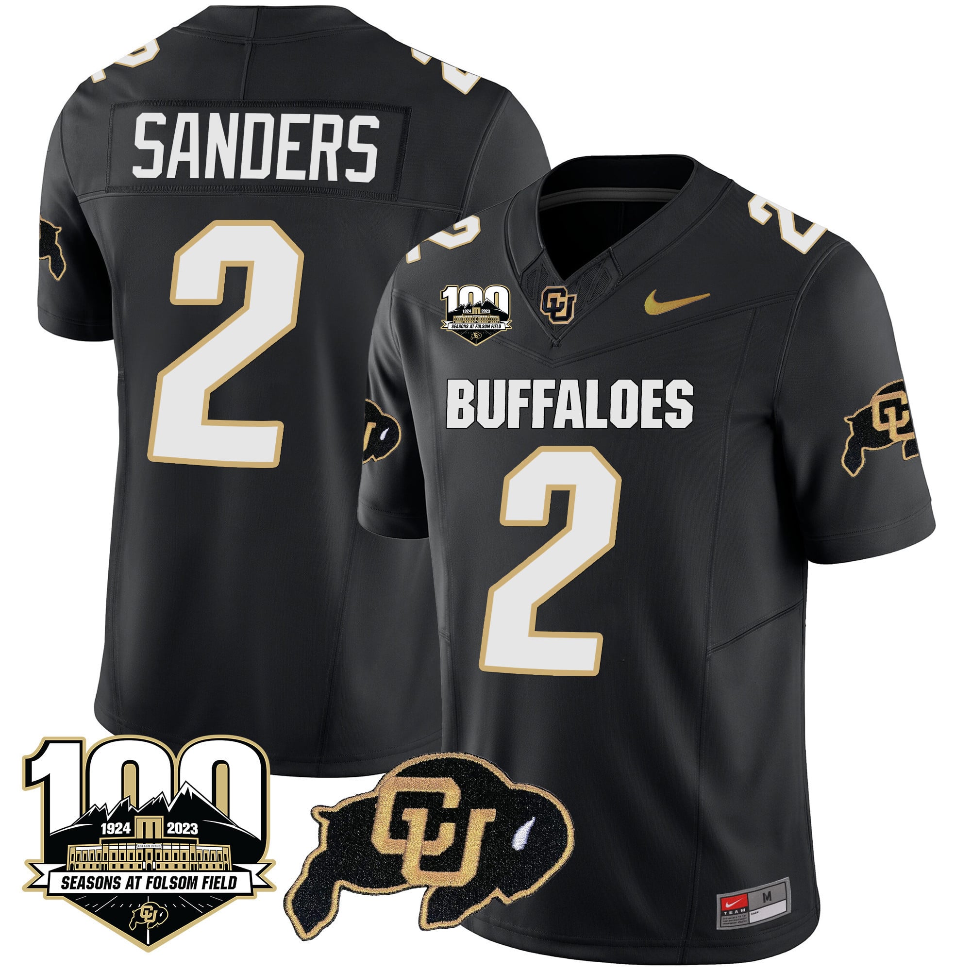 Men's Colorado Buffaloes 100 Seasons Patch Vapor Limited Jersey - All Stitched