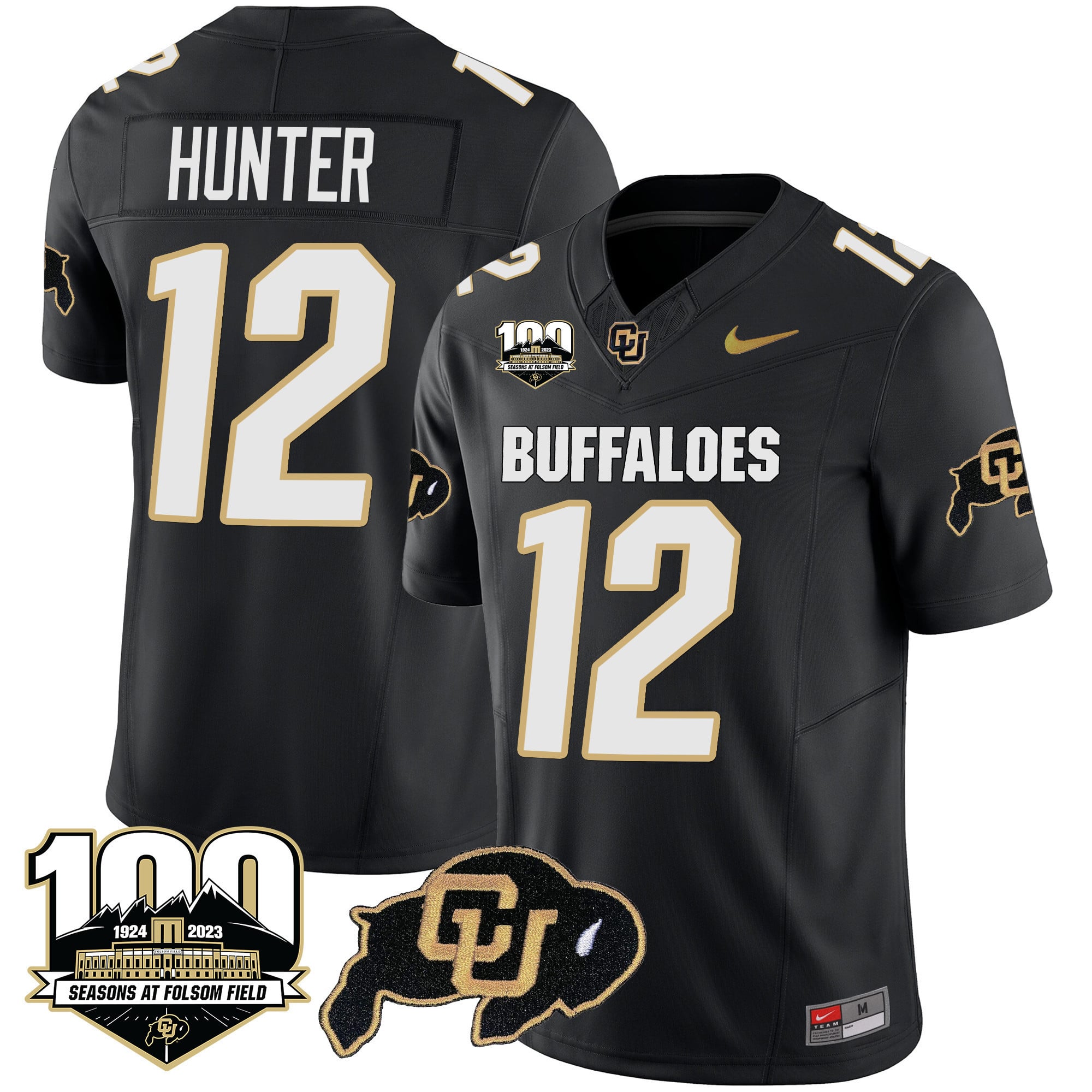Men's Colorado Buffaloes 100 Seasons Patch Vapor Limited Jersey - All Stitched