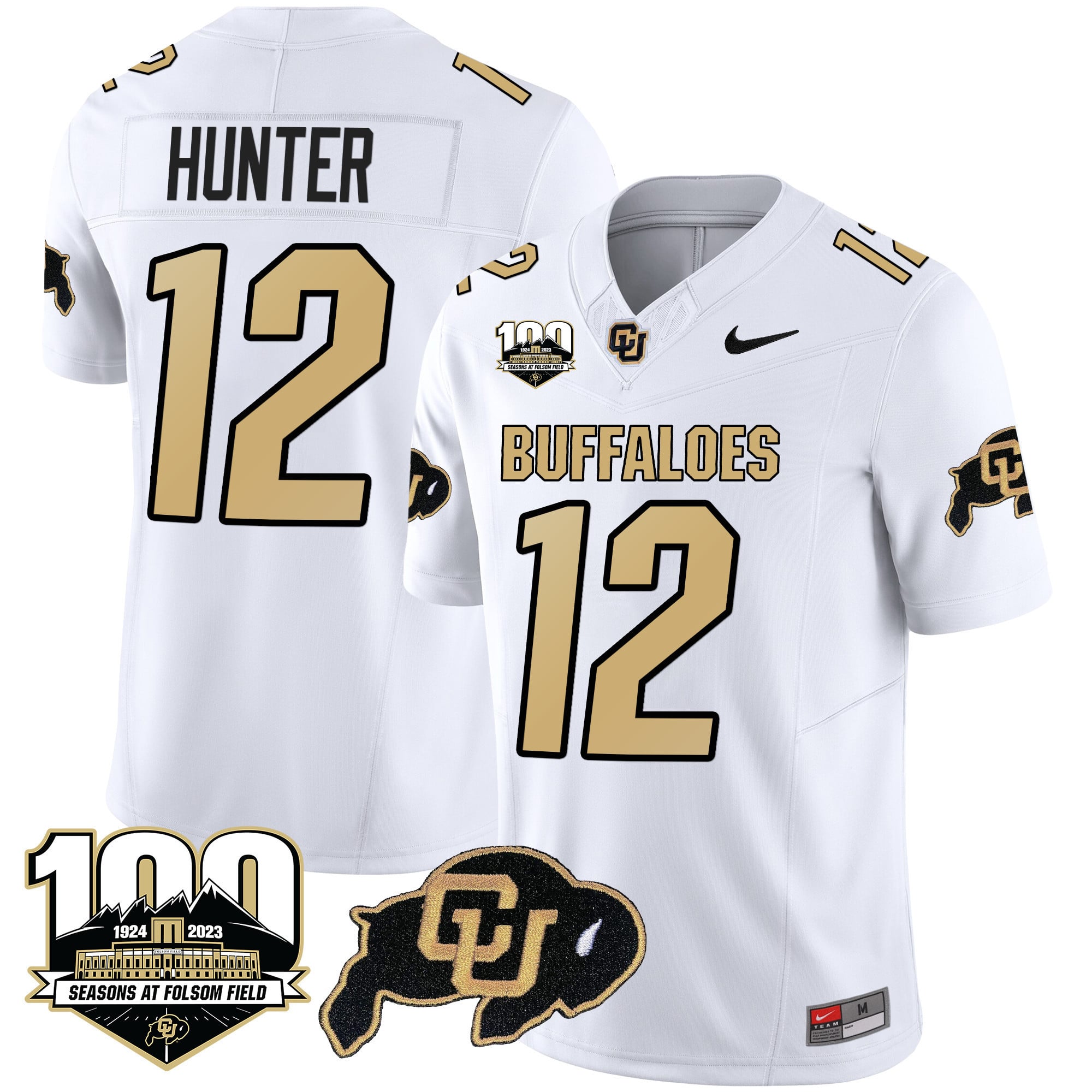 Men's Colorado Buffaloes 100 Seasons Patch Vapor Limited Jersey - All Stitched