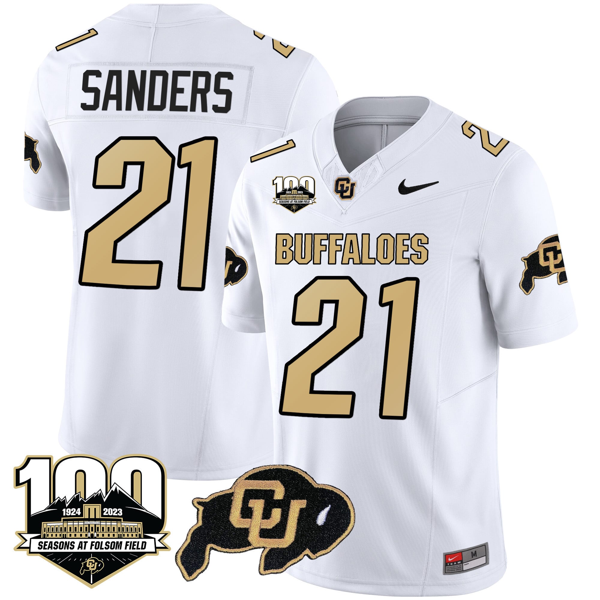 Men's Colorado Buffaloes 100 Seasons Patch Vapor Limited Jersey - All Stitched