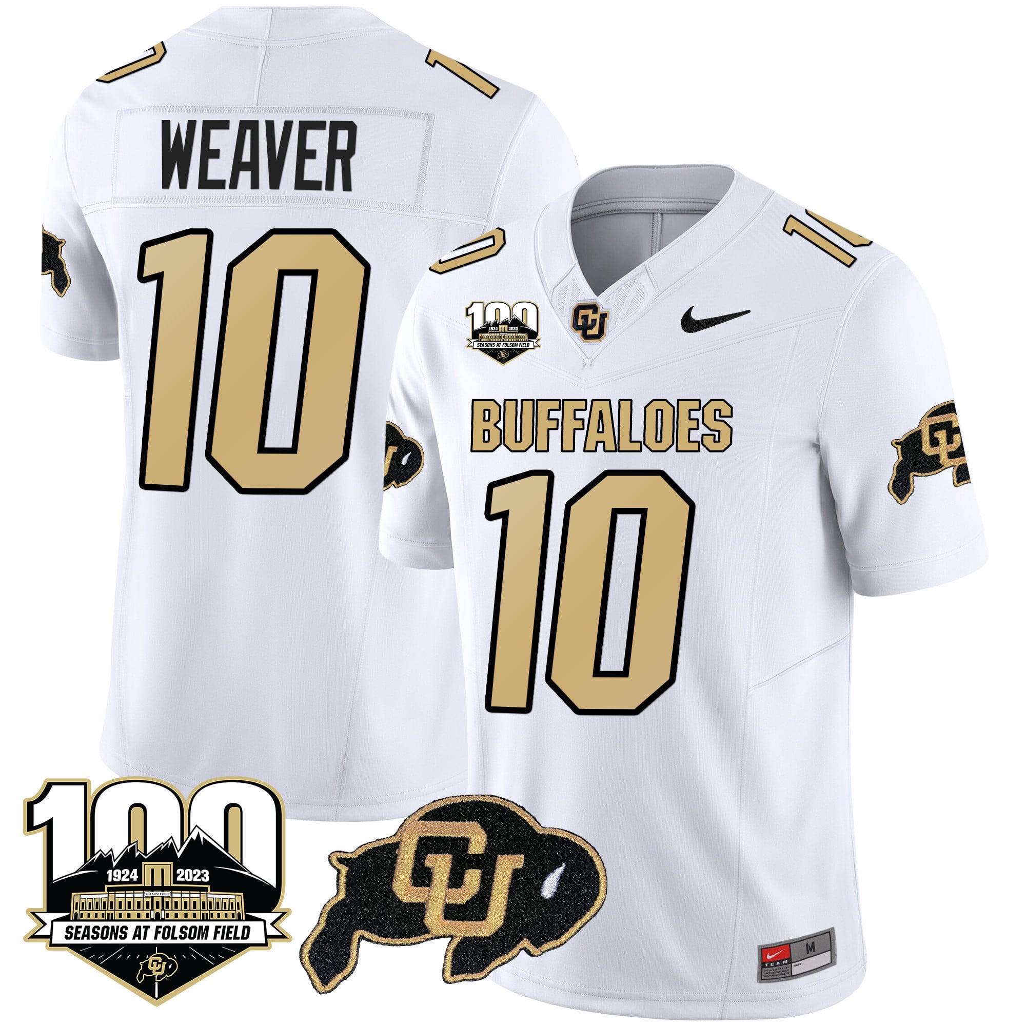 Men's Colorado Buffaloes 100 Seasons Patch Vapor Limited Jersey - All Stitched