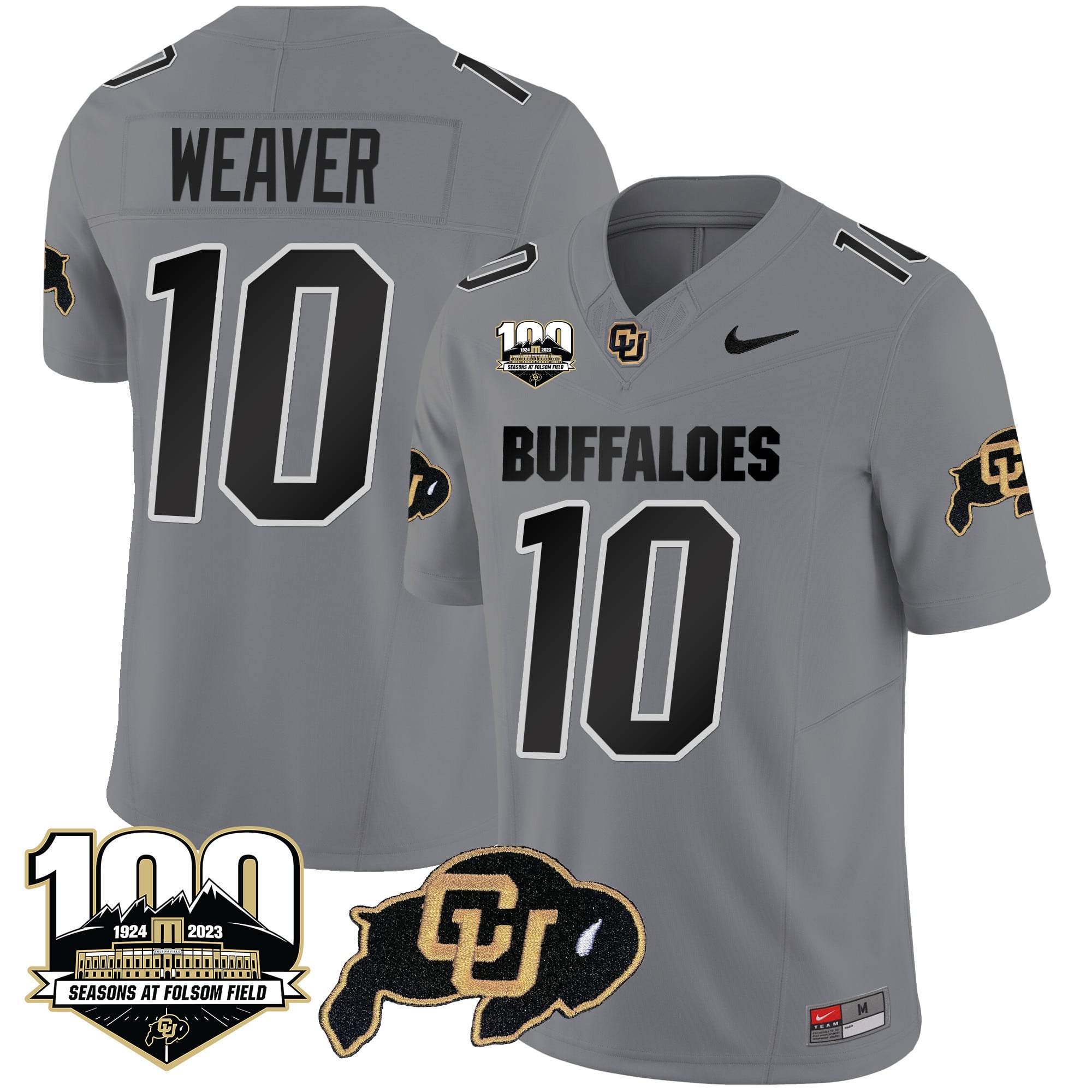 Men's Colorado Buffaloes 100 Seasons Patch Vapor Limited Jersey - All Stitched