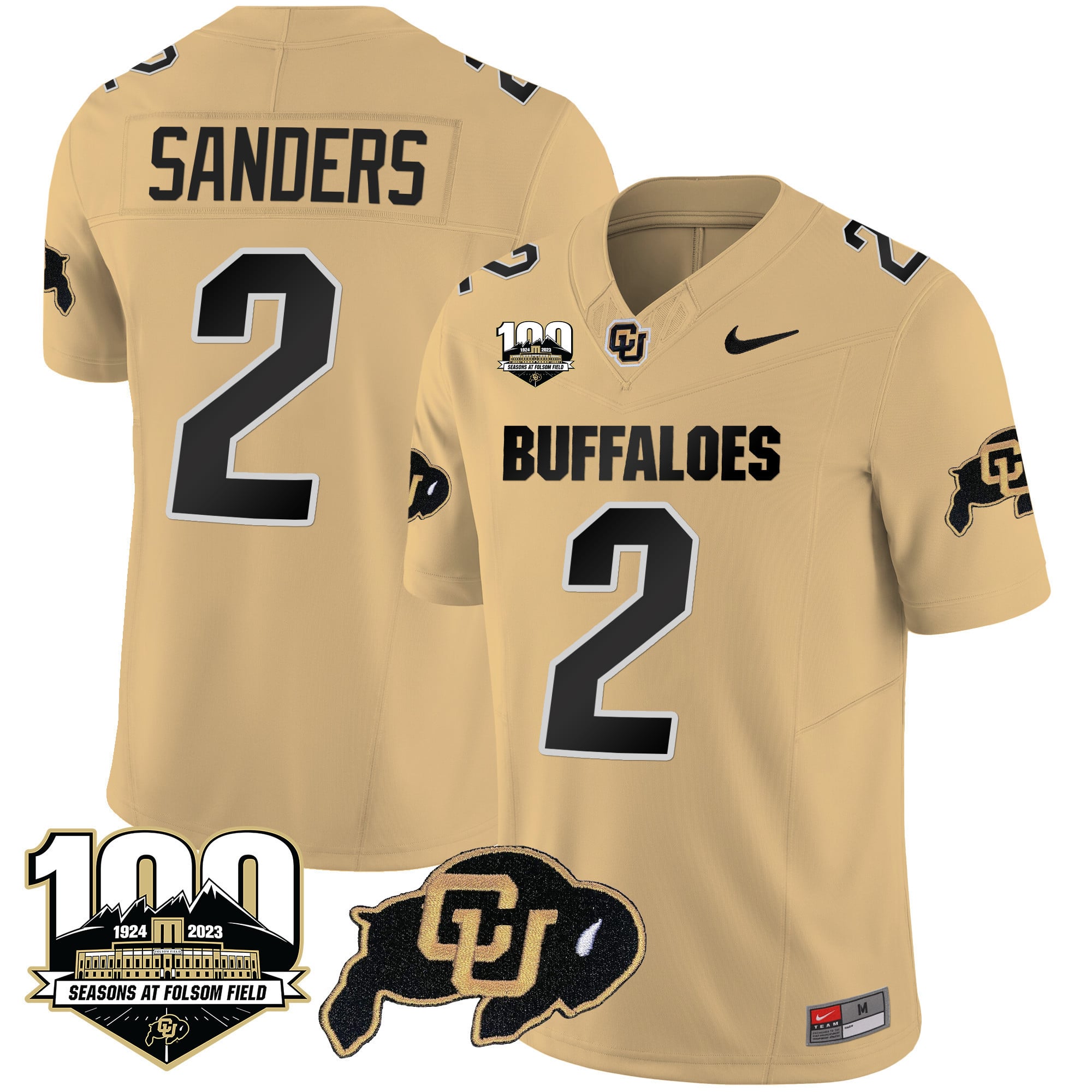 Men's Colorado Buffaloes 100 Seasons Patch Vapor Limited Jersey - All Stitched