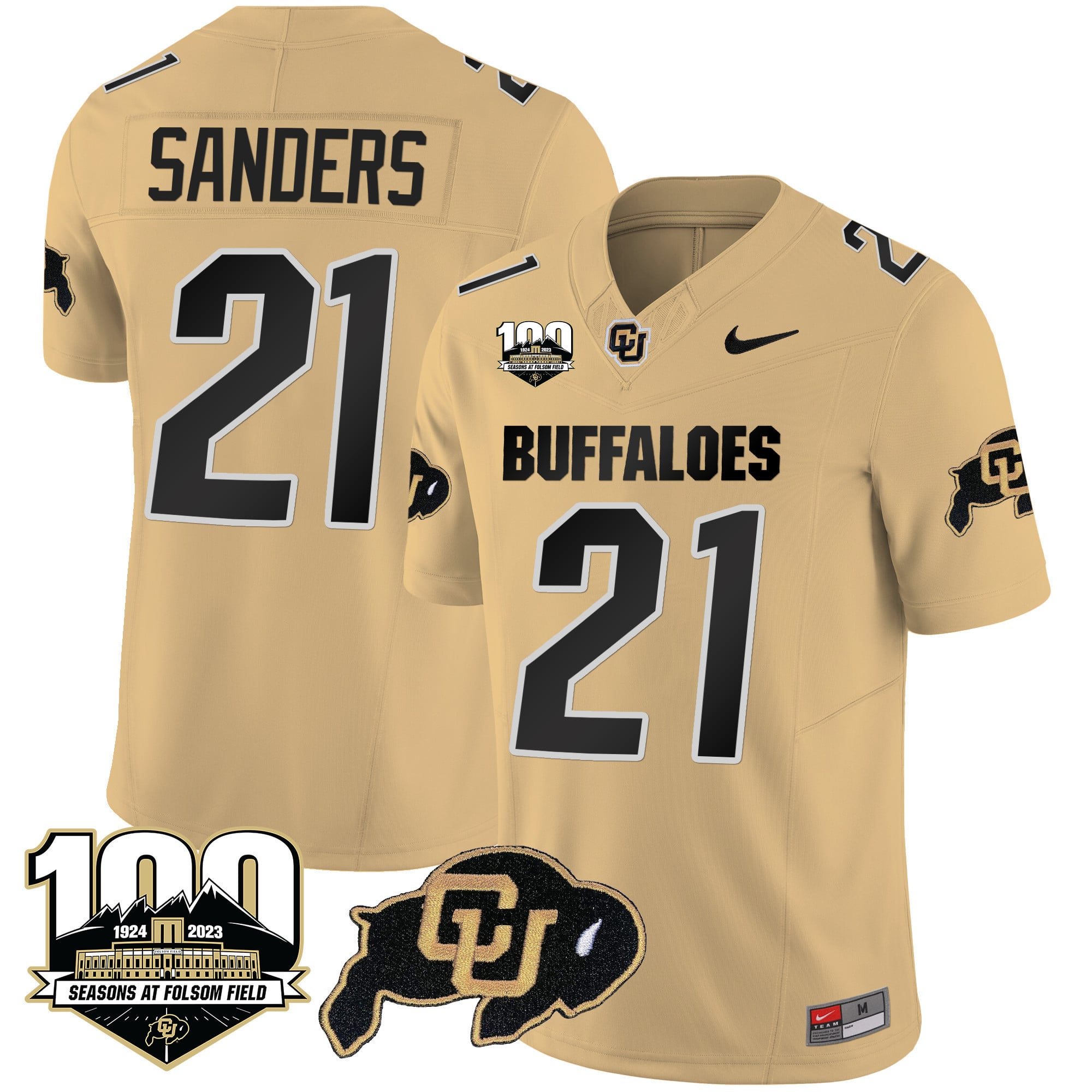 Men's Colorado Buffaloes 100 Seasons Patch Vapor Limited Jersey - All Stitched