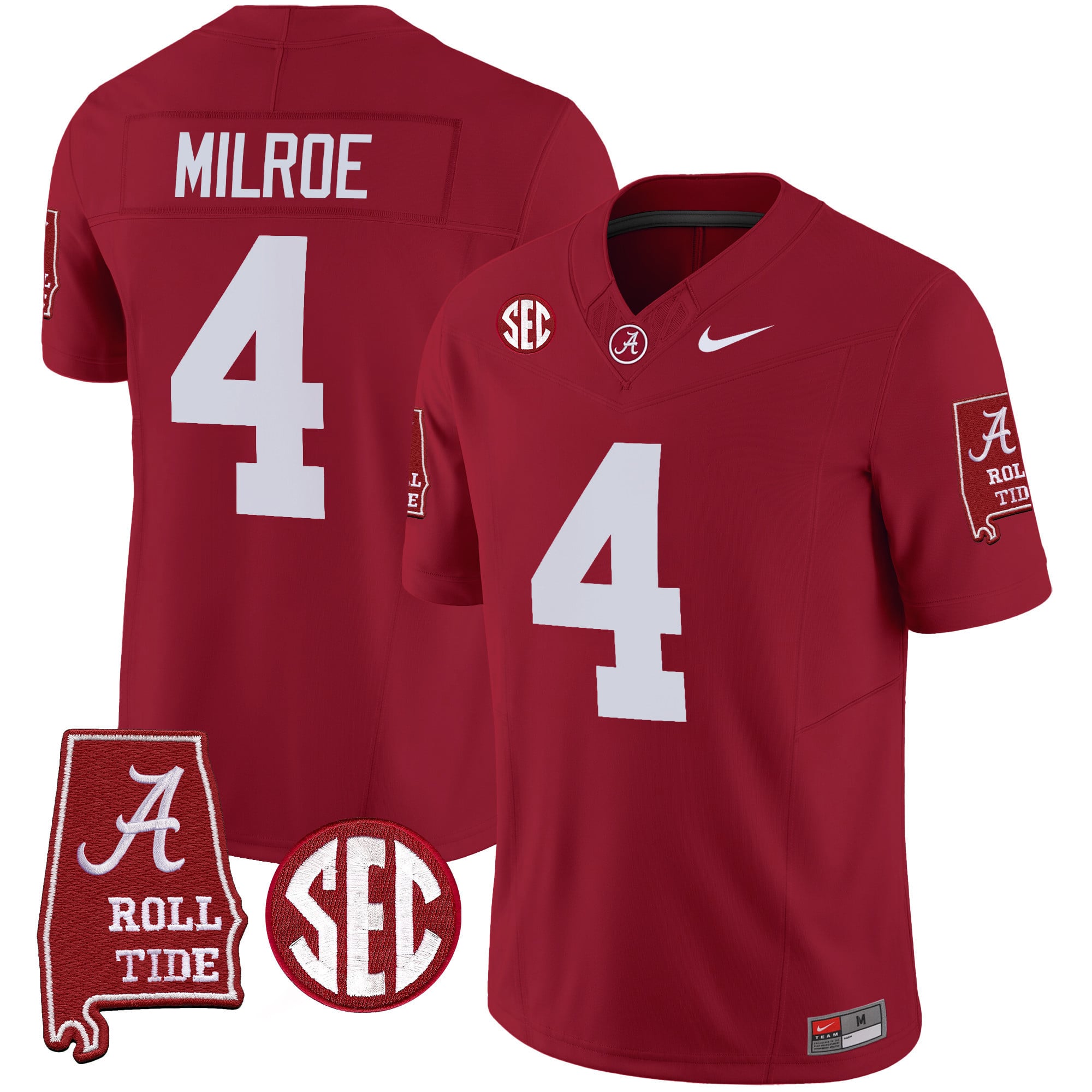 Men's Alabama Crimson Tide Vapor Limited Jersey V5 - Alabama Map - All Stitched