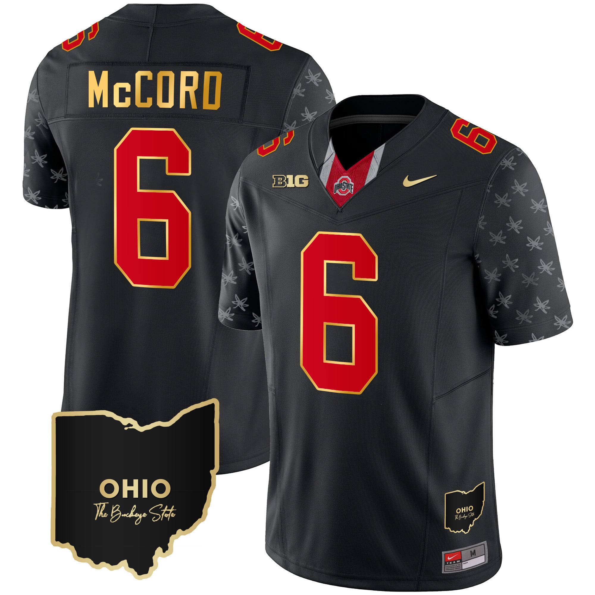 Men's Ohio State Buckeyes 2023 Alternate Gold Jersey - Stitched