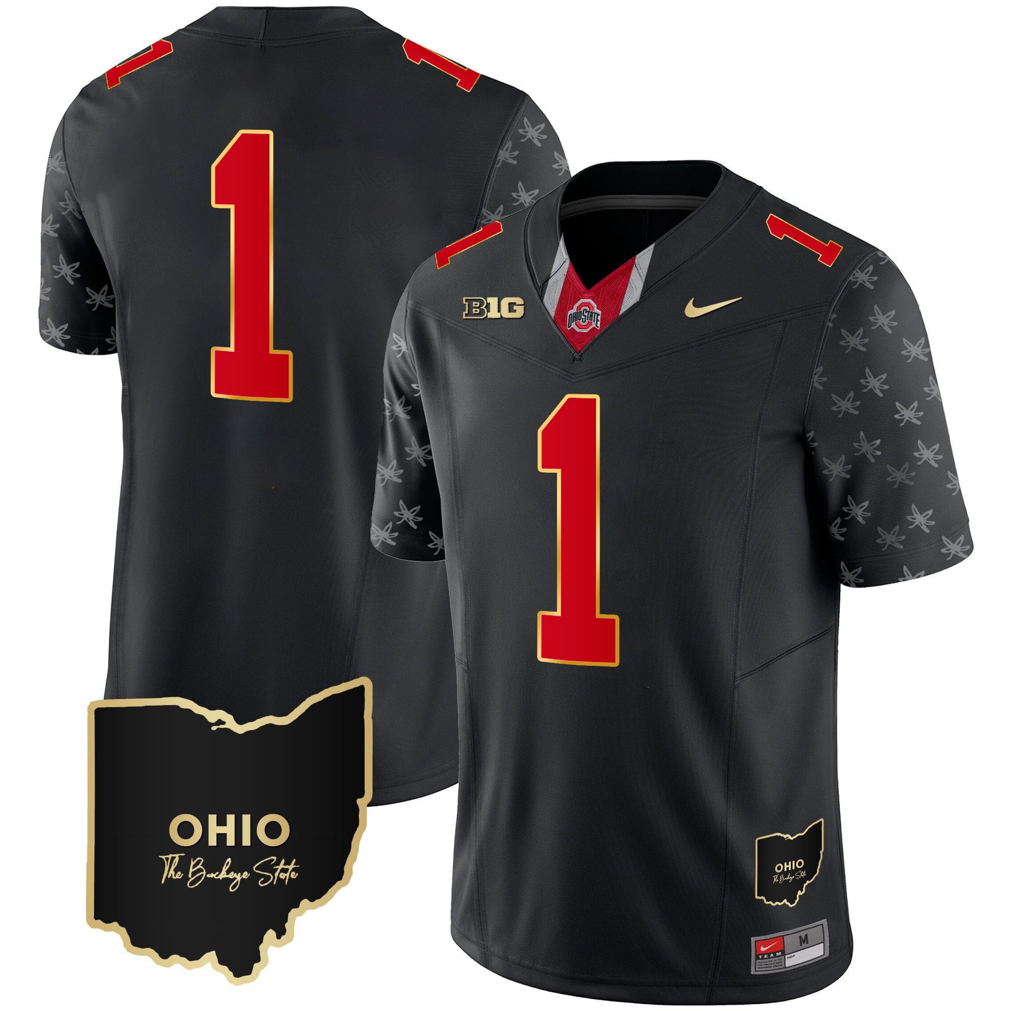 Men's Ohio State Buckeyes 2023 Alternate Gold Jersey - Stitched
