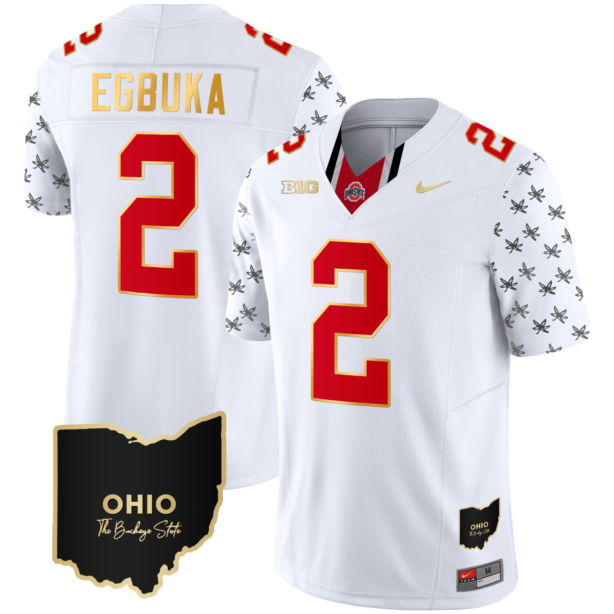 Men's Ohio State Buckeyes 2023 Alternate Gold Jersey - Stitched