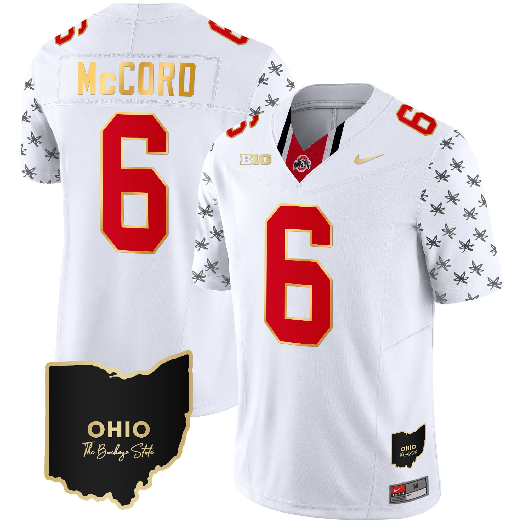Men's Ohio State Buckeyes 2023 Alternate Gold Jersey - Stitched