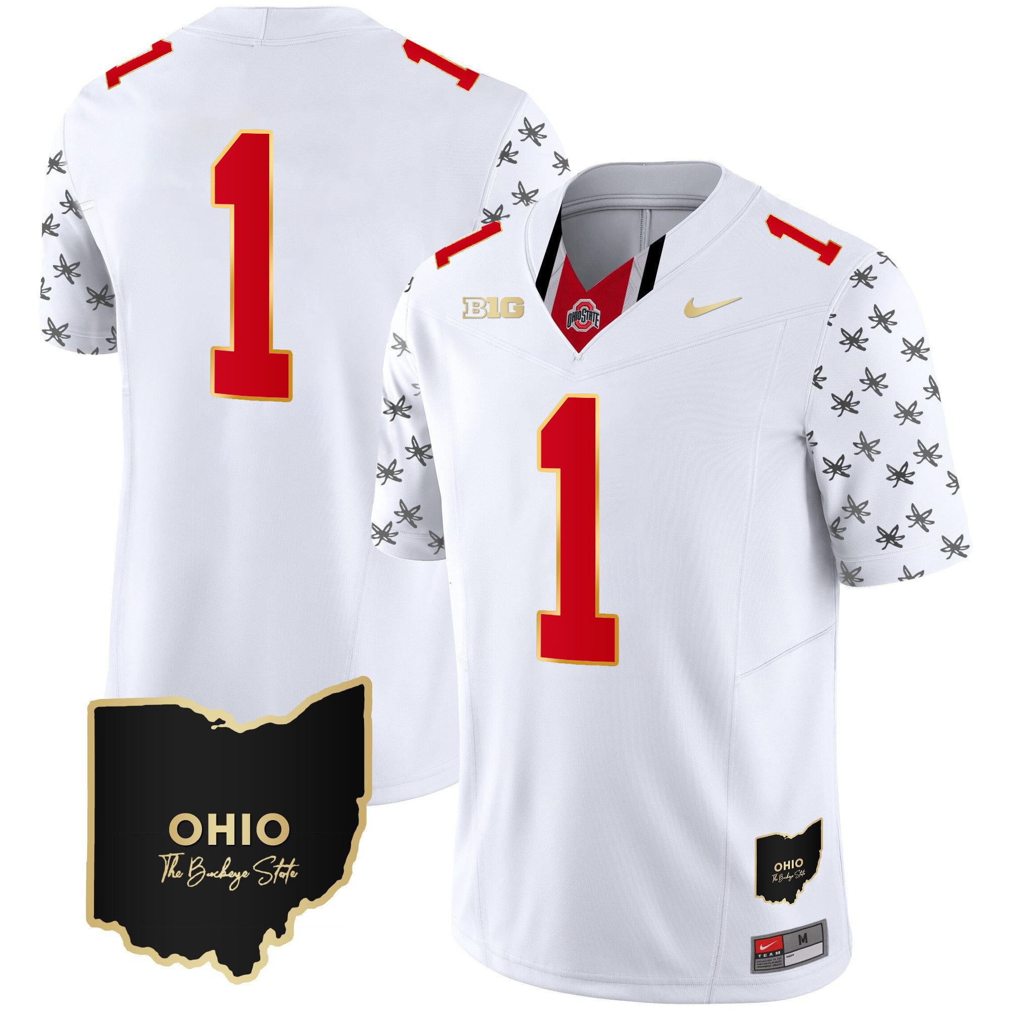 Men's Ohio State Buckeyes 2023 Alternate Gold Jersey - Stitched